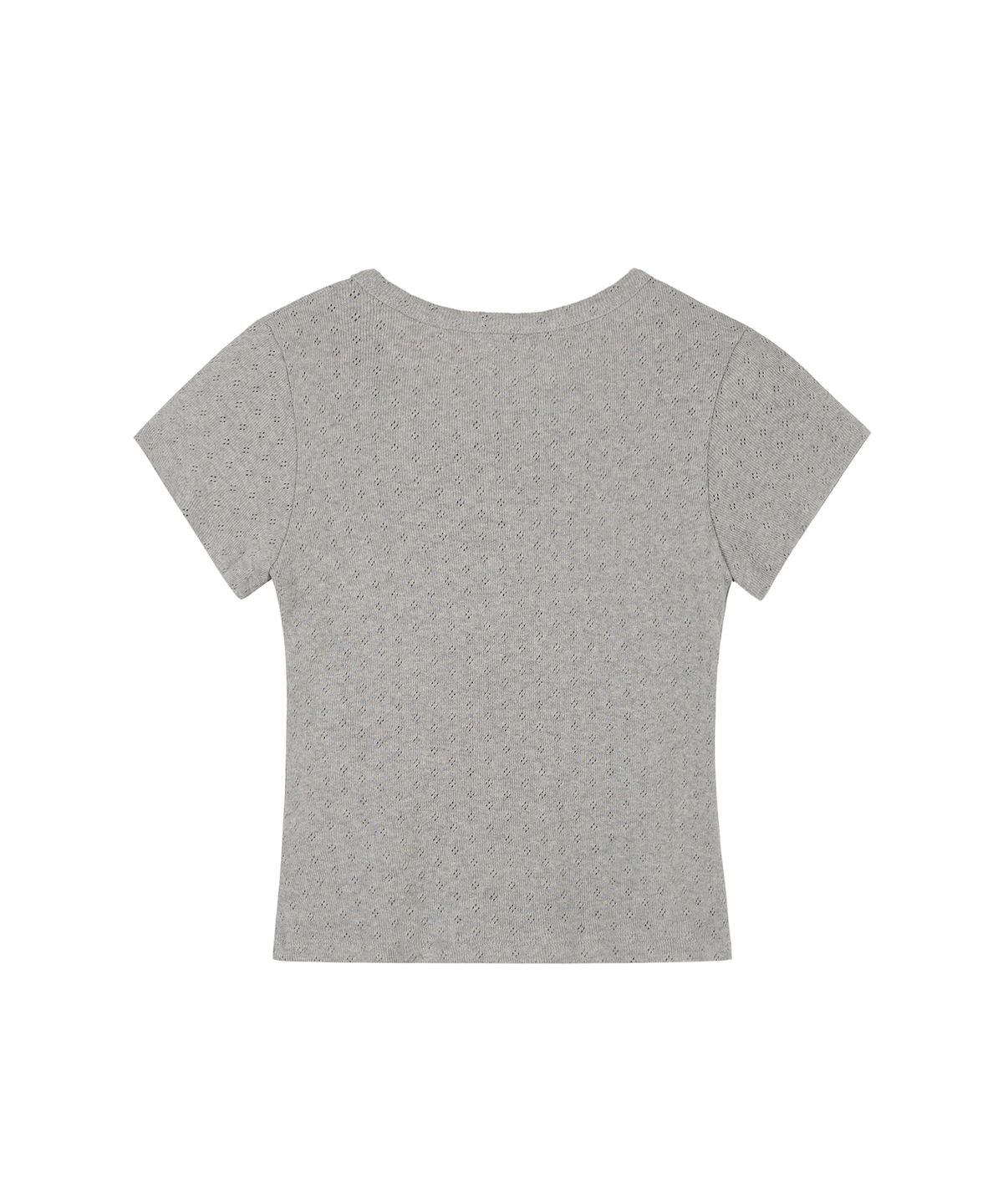 락케이크(ROCKCAKE) Soft Punching Button Top - Gray