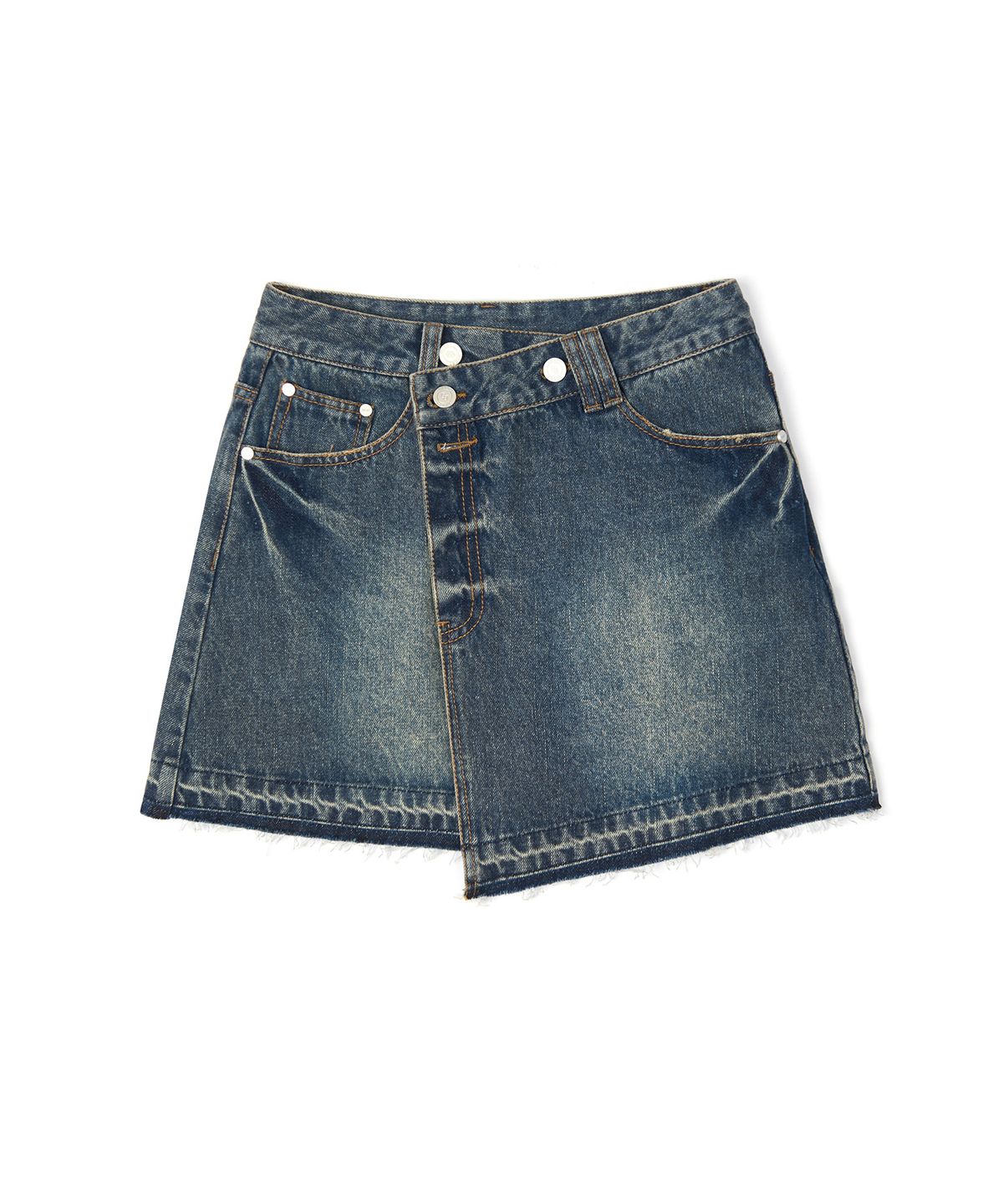 데케트 우먼(DECET WOMEN) Wrap Skirt DCSK005Blue