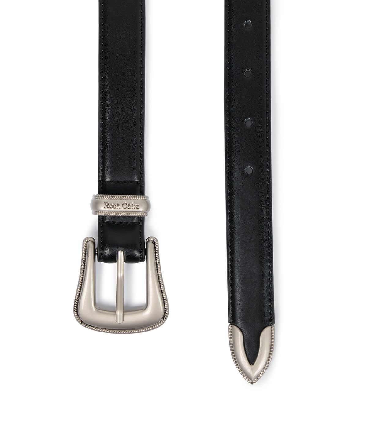 락케이크(ROCKCAKE) Western Style Belt - Black