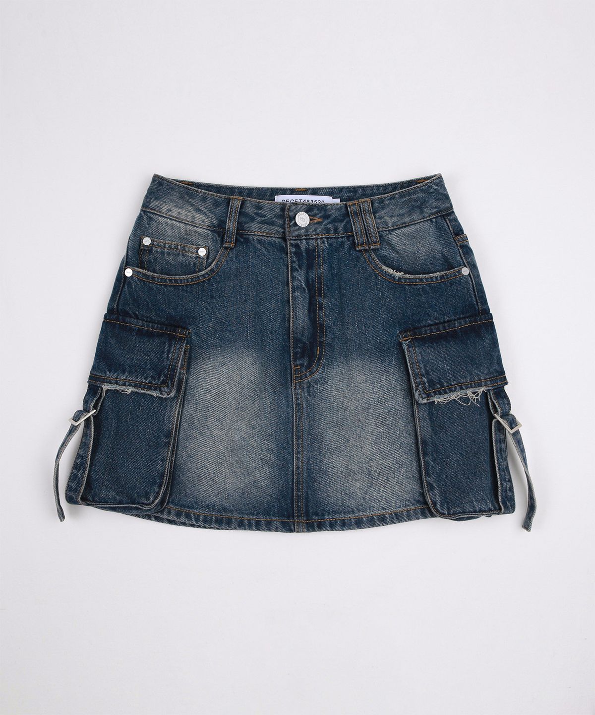 데케트 우먼(DECET WOMEN) Cargo Mini Skirt DCSK004BlueA