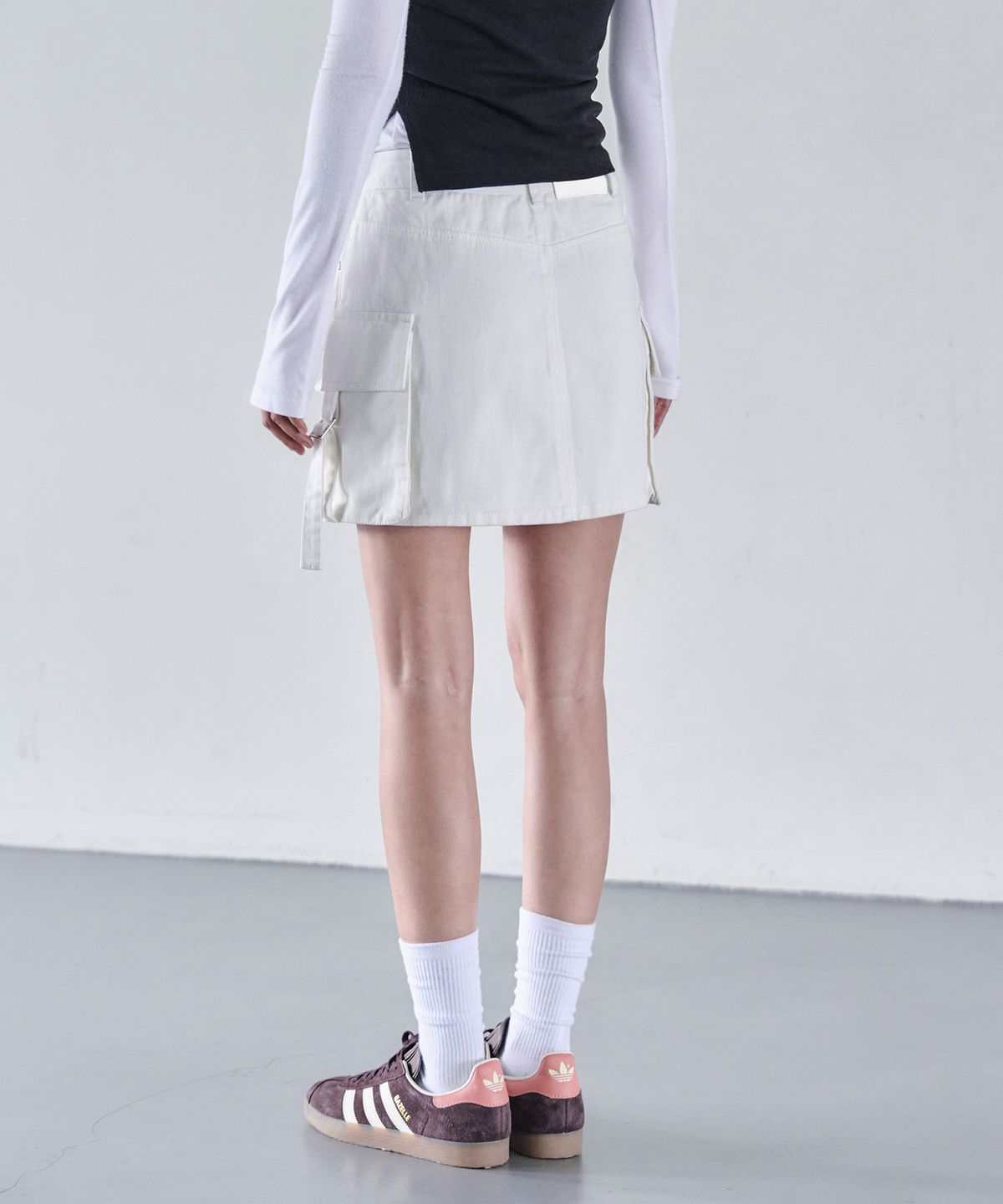데케트 우먼(DECET WOMEN) Cargo Mini Skirt DCSK004Ivory