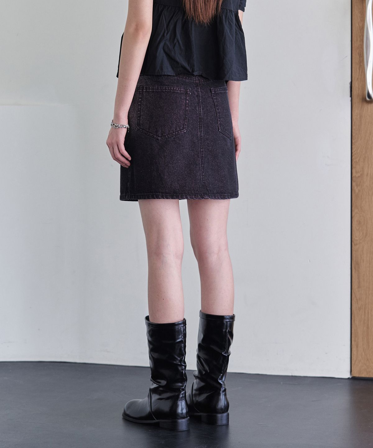 데케트 우먼(DECET WOMEN) Signature Mini Skirt DCSK001BlackPink