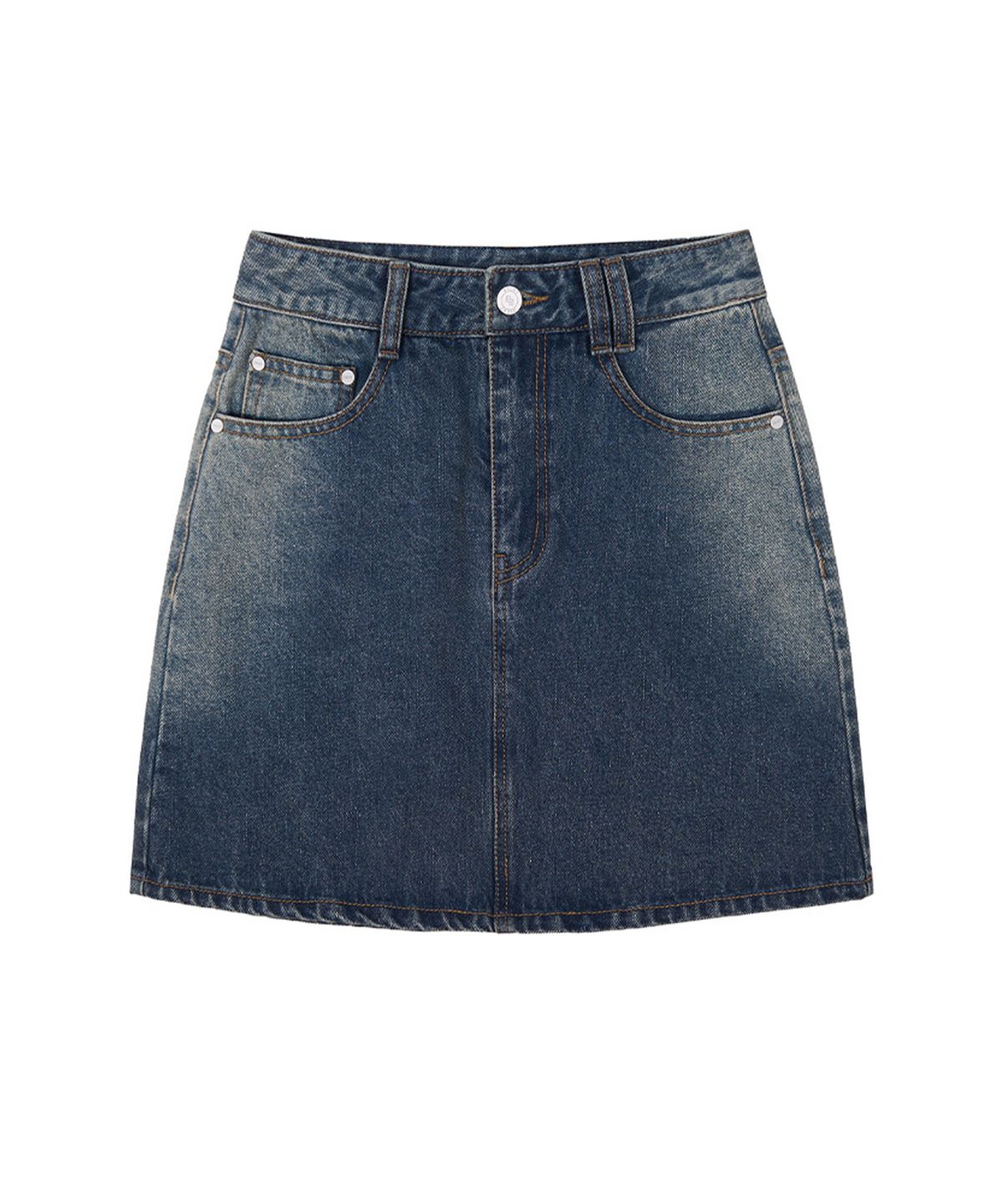 데케트 우먼(DECET WOMEN) Signature Mini Skirt DCSK001BlueA
