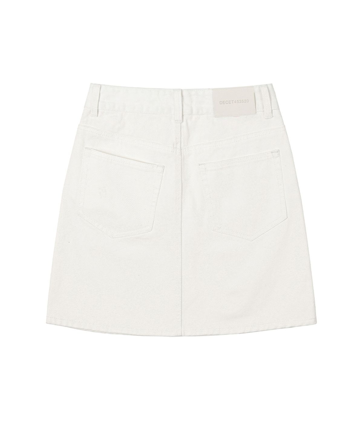 데케트 우먼(DECET WOMEN) Signature Mini Skirt DCSK001Ivory