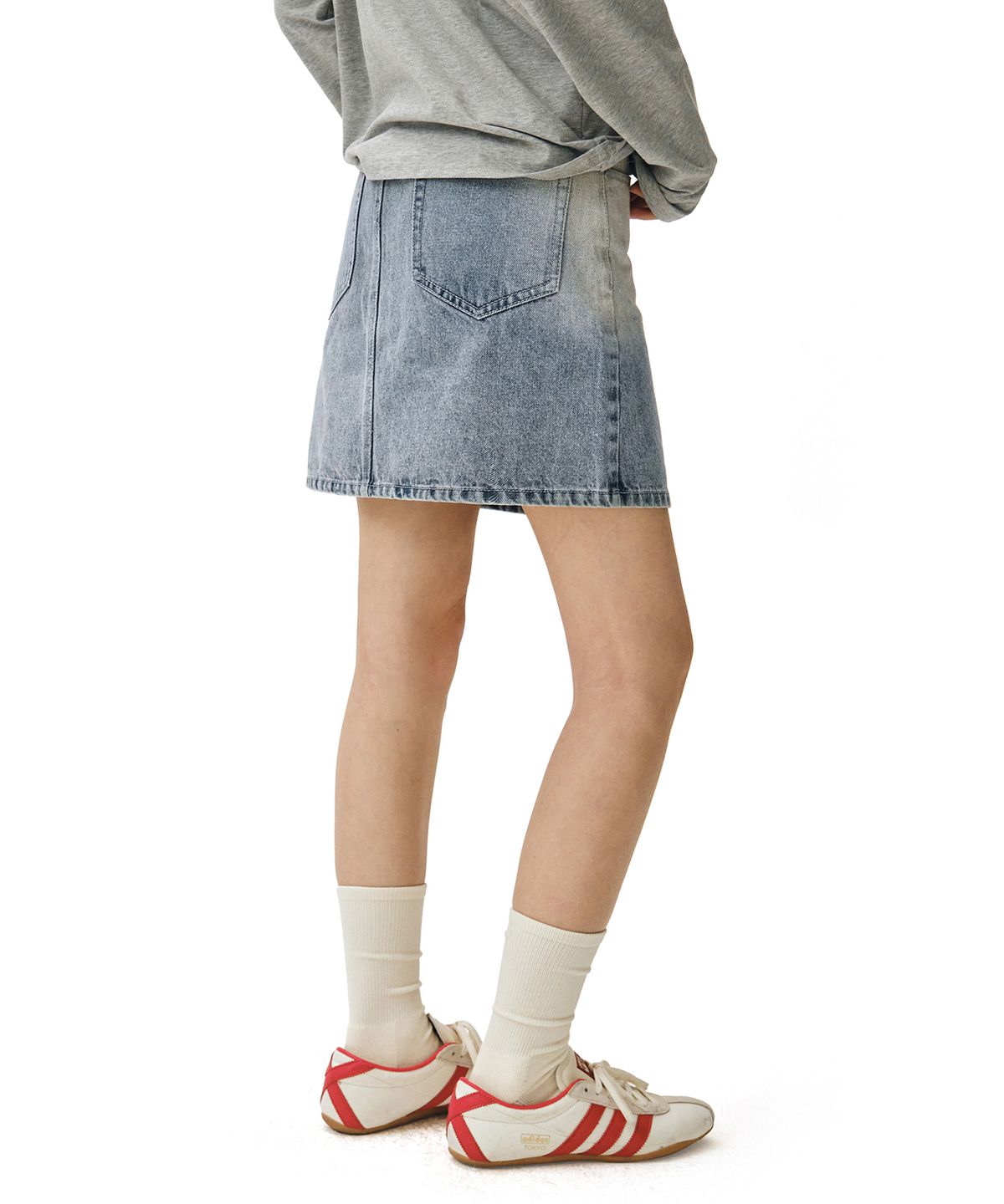 데케트 우먼(DECET WOMEN) Signature Mini Skirt DCSK001LBlueA