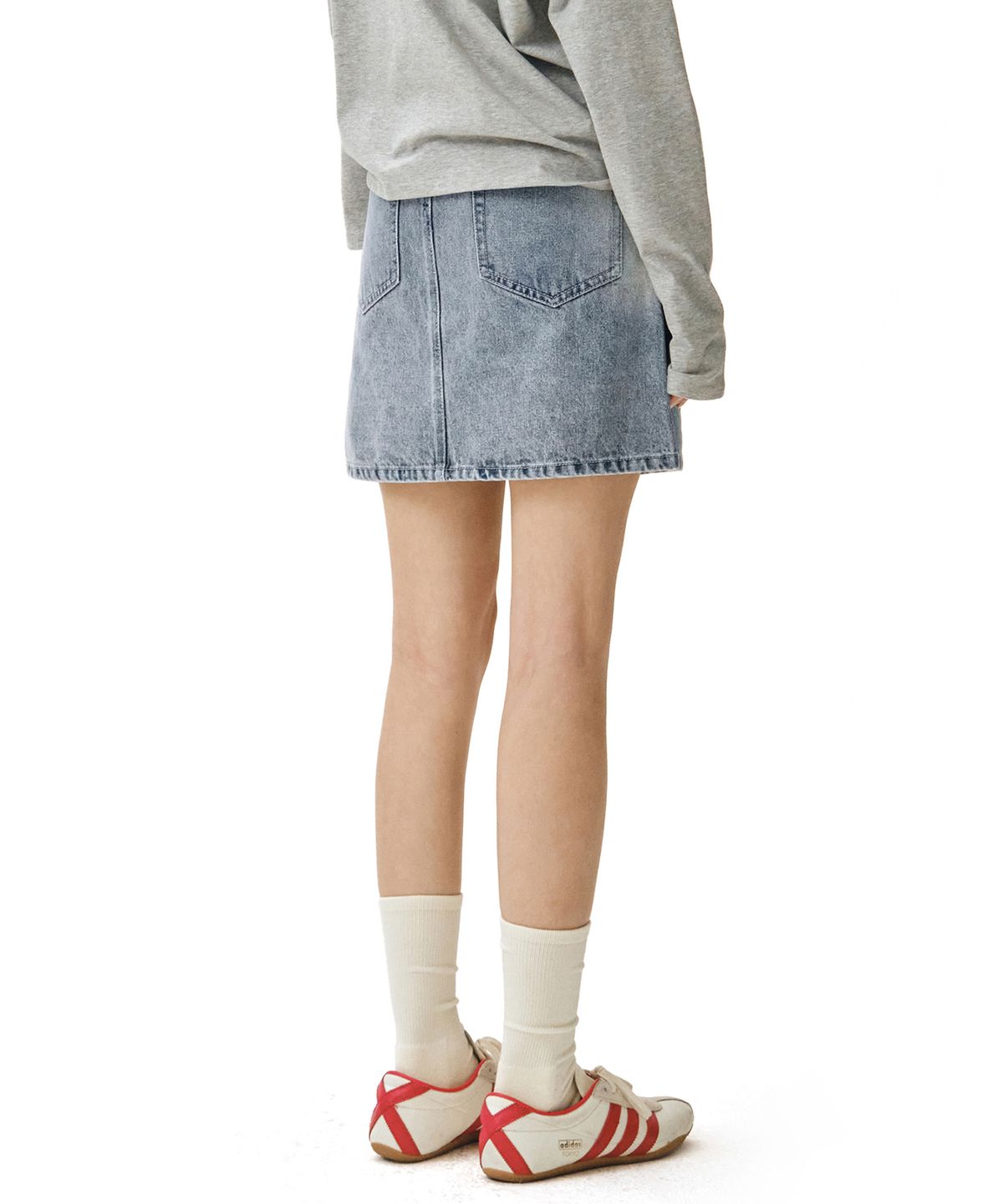 데케트 우먼(DECET WOMEN) Signature Mini Skirt DCSK001LBlueA