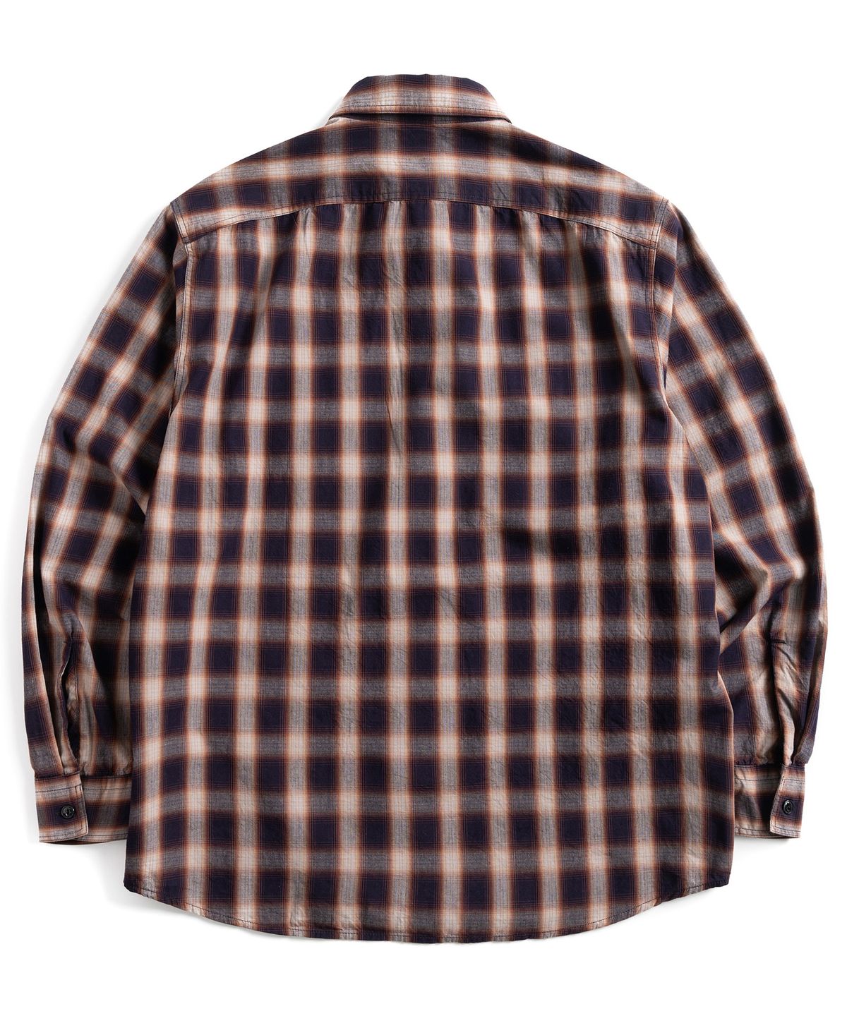 와일드 브릭스(WILD BRICKS) W23 OMBRE PLAID WORK SHIRT (deep purple)