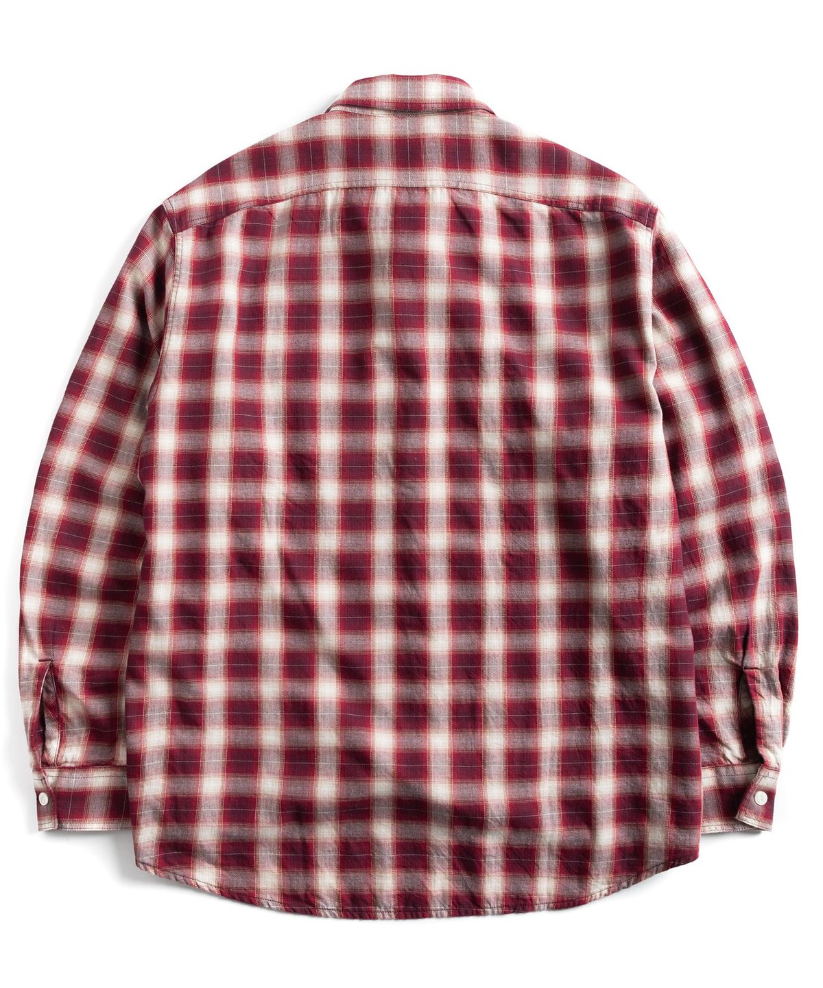 와일드 브릭스(WILD BRICKS) W23 OMBRE PLAID WORK SHIRT (red)