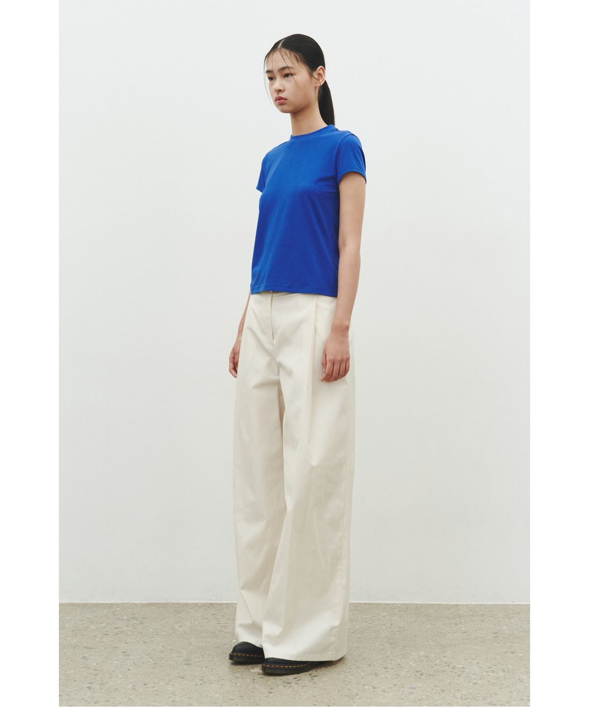 래코드(RECODE) Fitted Cap Sleeve T-shirts_RQTAX25599BUX
