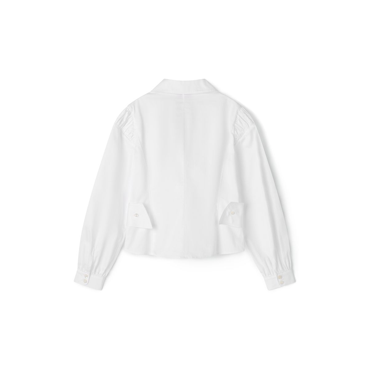에스미어(SMIEUR) 쉘 라인 셔츠 (화이트)