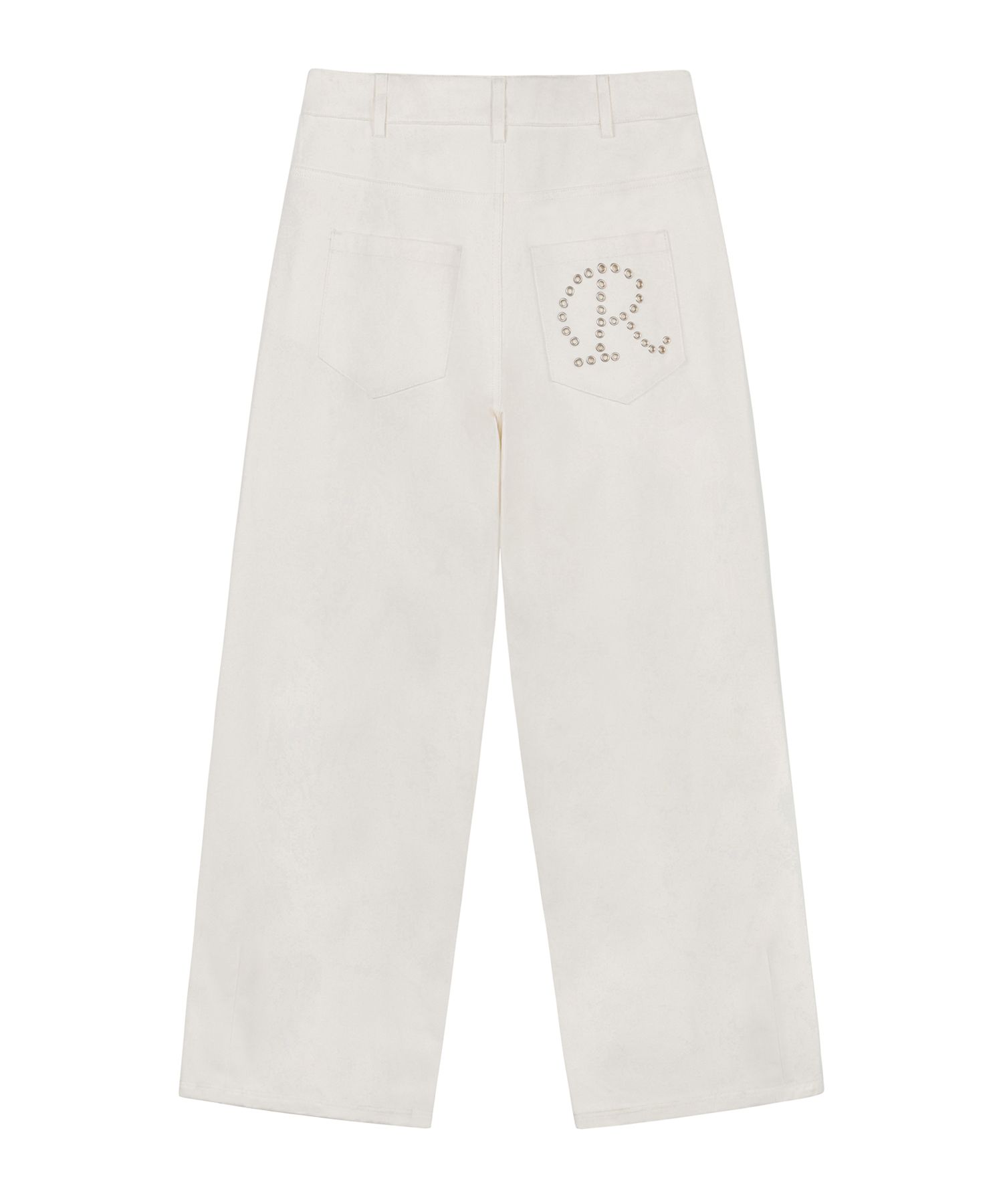 パンツ ROCKCAKE Eyelet R Pocket Curved Pants 5BMR0085 MUSINSA | ROCKCAKE Eyelet R Pocket Curved Pants - White