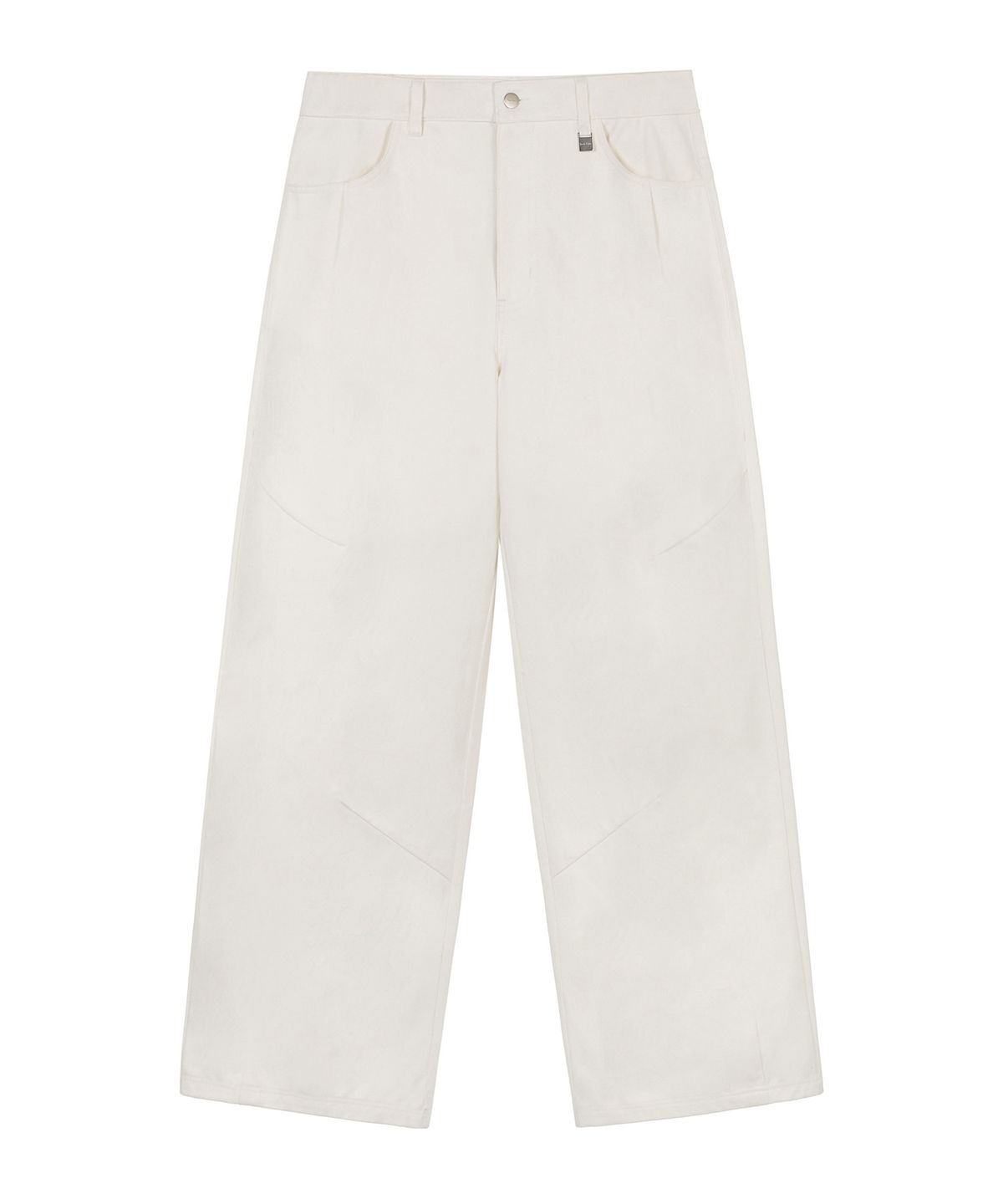 락케이크(ROCKCAKE) Eyelet R Pocket Curved Pants - White