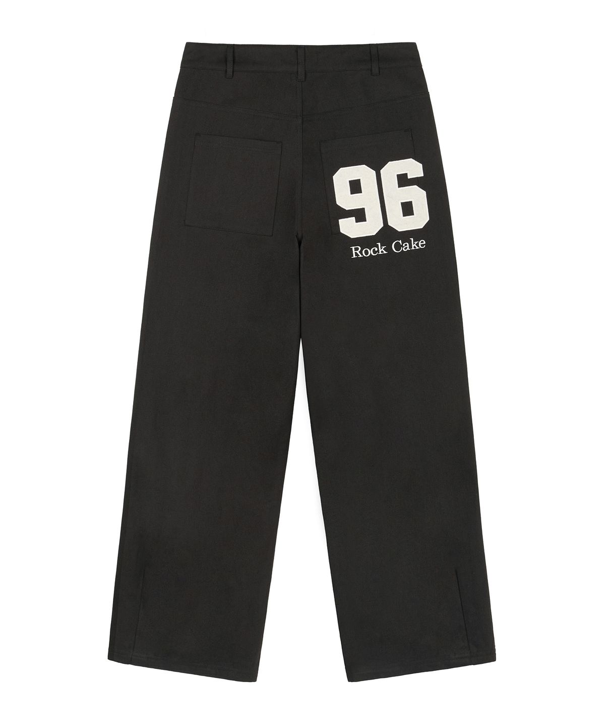 락케이크(ROCKCAKE) 96 Applique Pants - Black