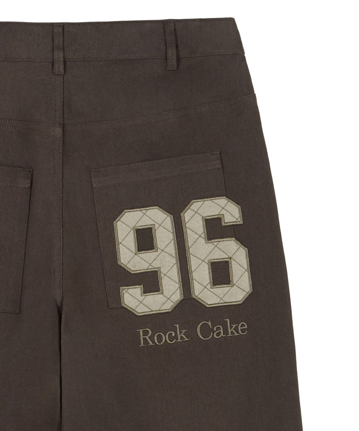 락케이크(ROCKCAKE) 96 Applique Pants - Brown