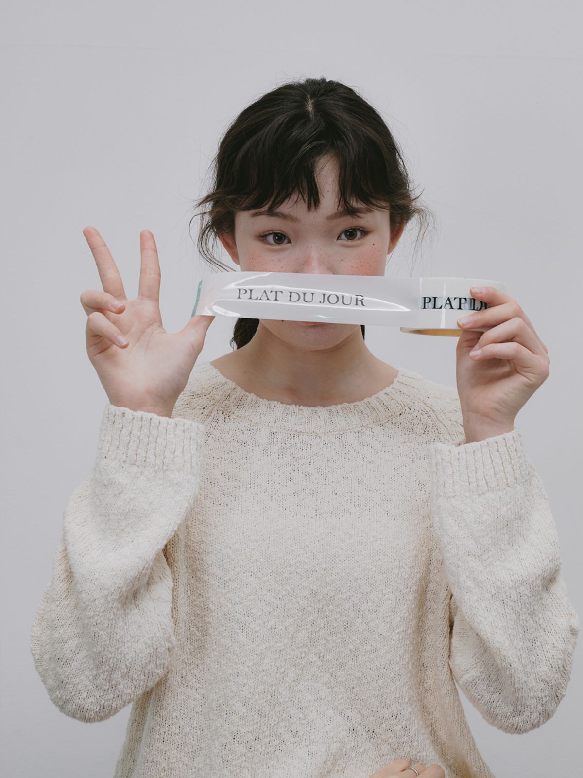 플라드주르(PLATDUJOUR) Cotton round knit (Black)
