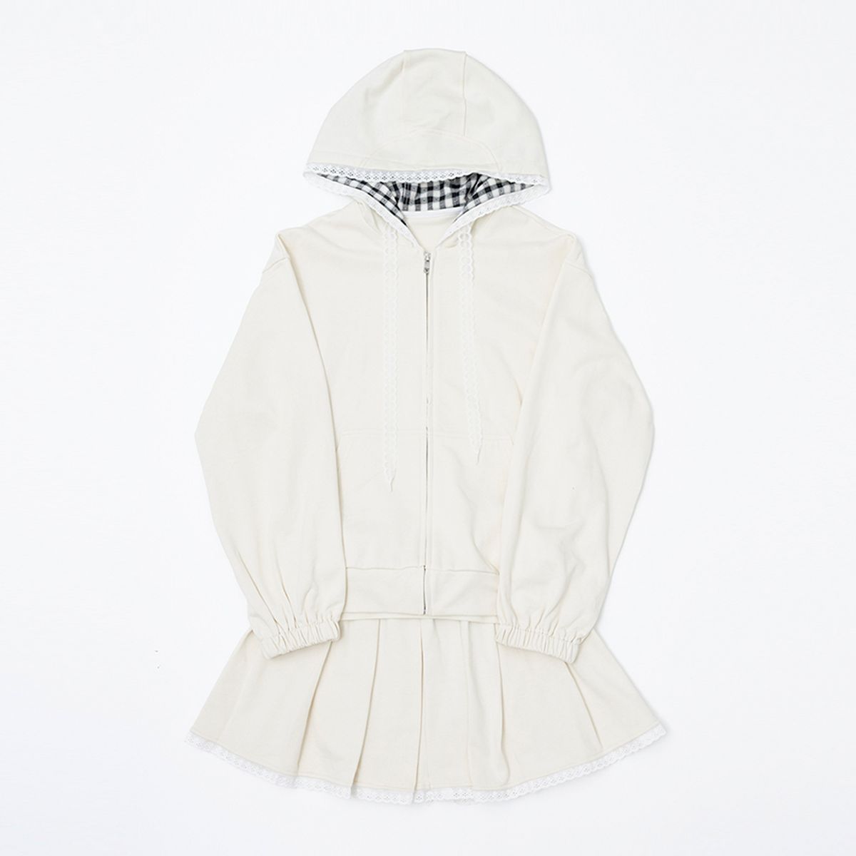 에이앤레이(AEIREI) AR_Hooded sweatshirt and skirt set_2color