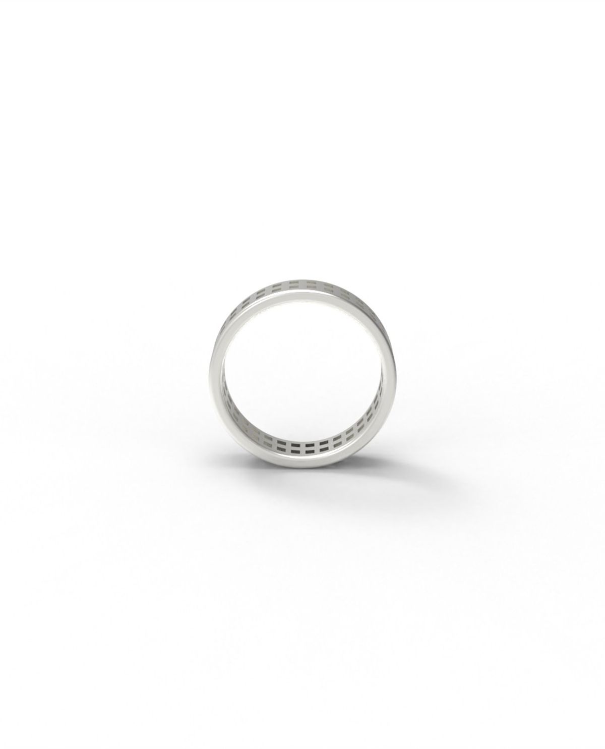 르네오브제(RENEOBJET) WIN SQUARE RING (2R) [STERLING SILVER] 기하학 디자인 패턴 포인트 925 실버 반지