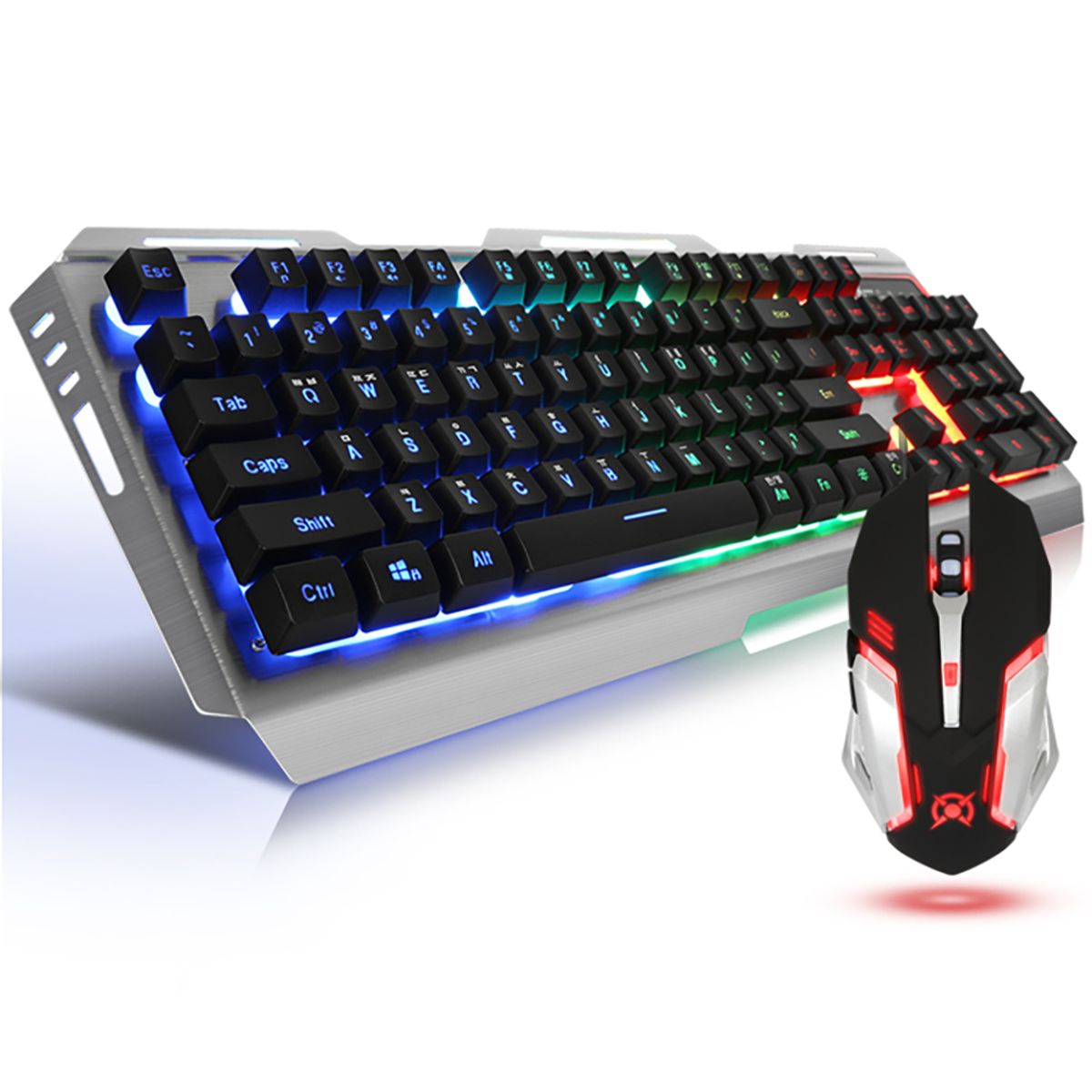 콕스(COX) CKM500 LED USB 사무실 사무용 게임 게이밍 유선 키보드 마우스 세트
