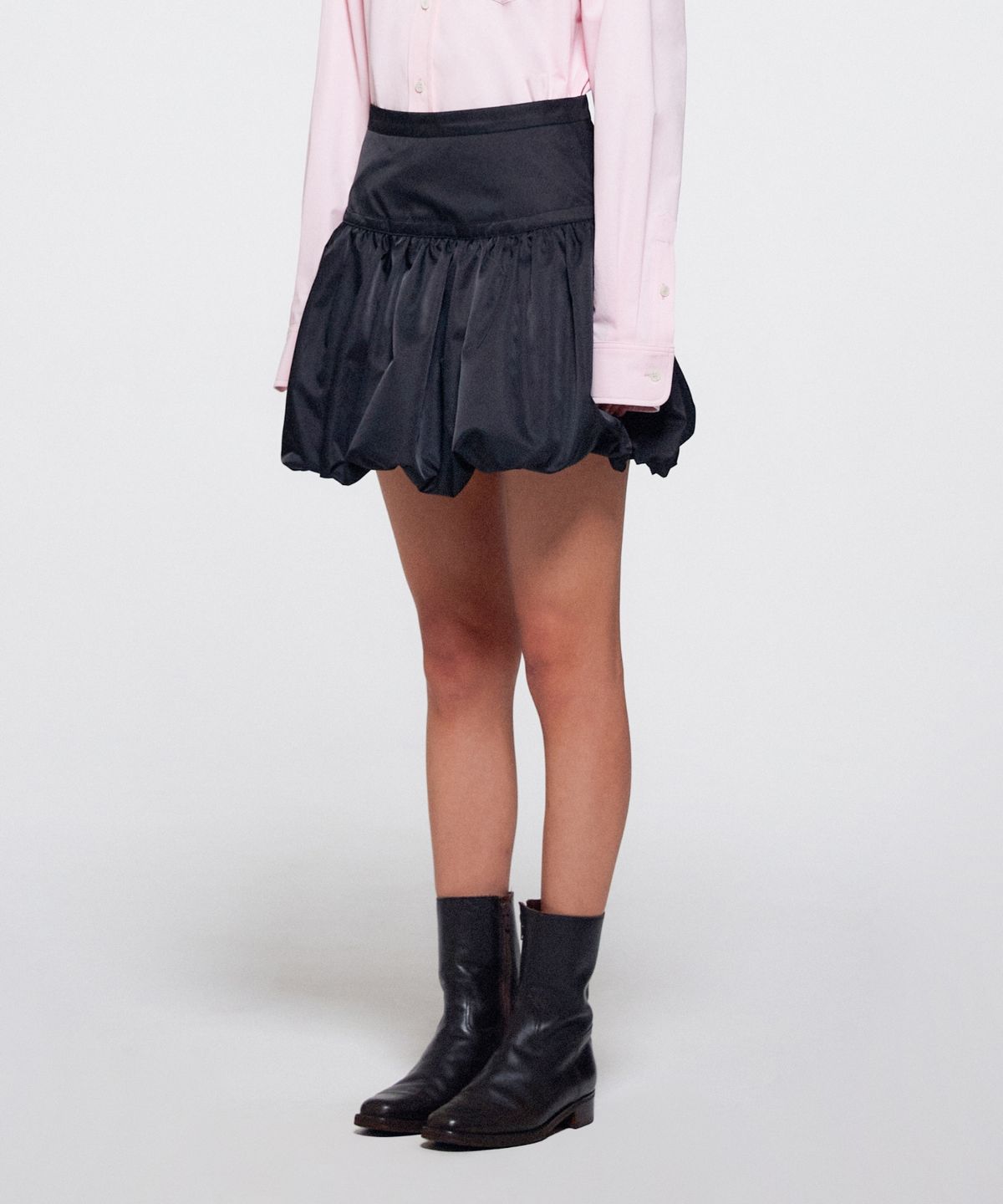 이알에이(ERA) WAIST VOLUME SKIRT - BLACK
