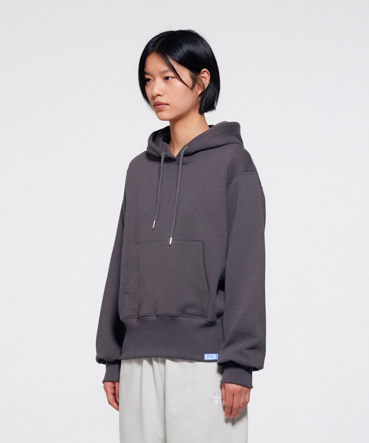 이알에이(ERA) UNISEX ERA HEAVY HOODIE - STONE GRAY