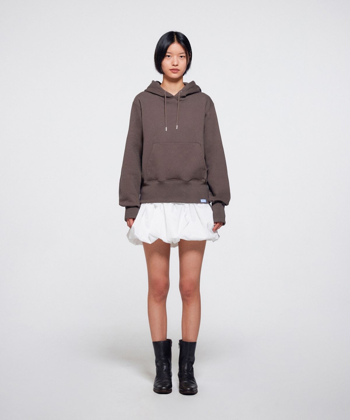 이알에이(ERA) UNISEX ERA HEAVY HOODIE - BROWN