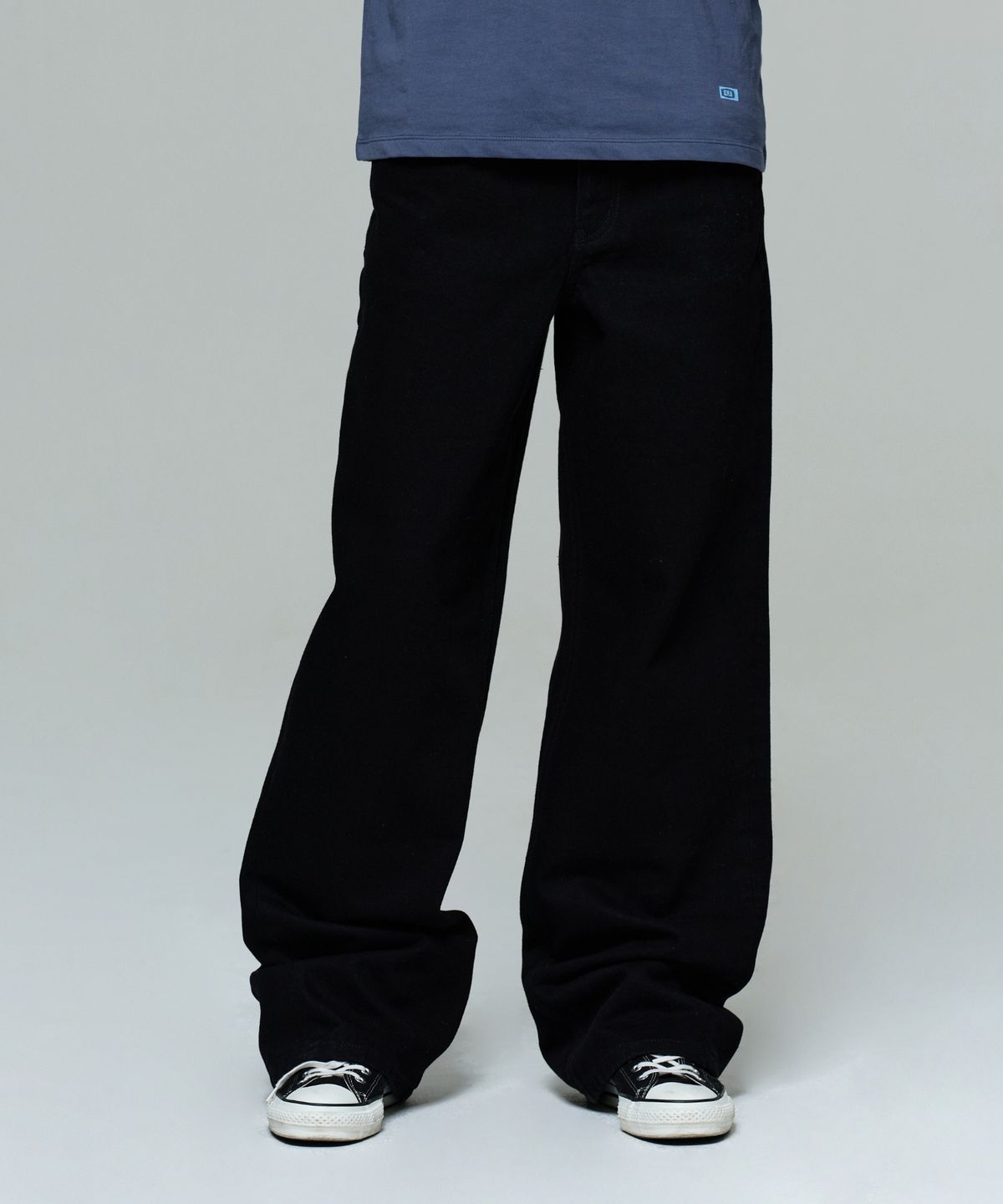 이알에이(ERA) MEN ERA WIDE FIT DENIM PANTS - BLACK