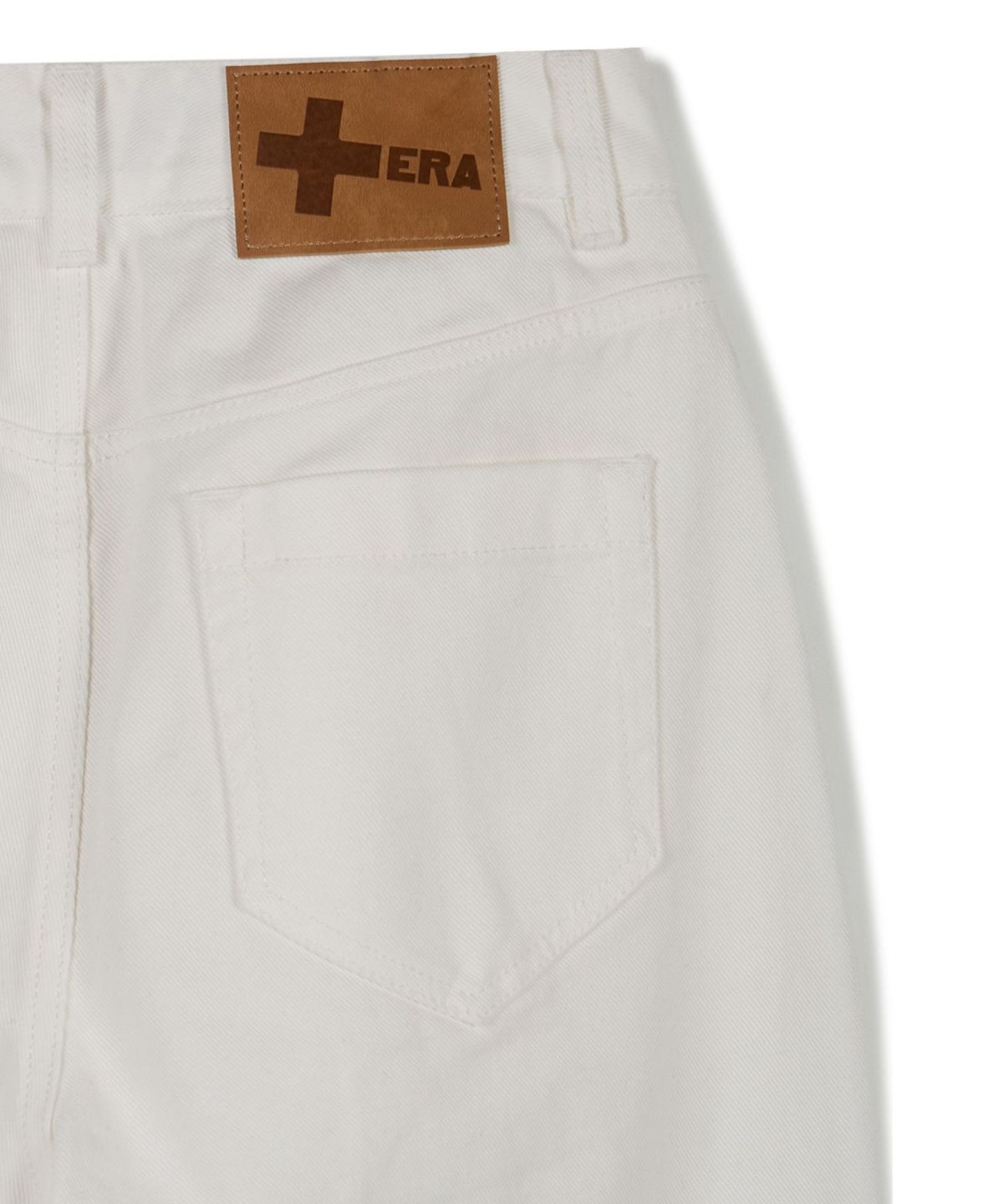 이알에이(ERA) WOMEN ERA WIDE FIT DENIM PANTS - WHITE