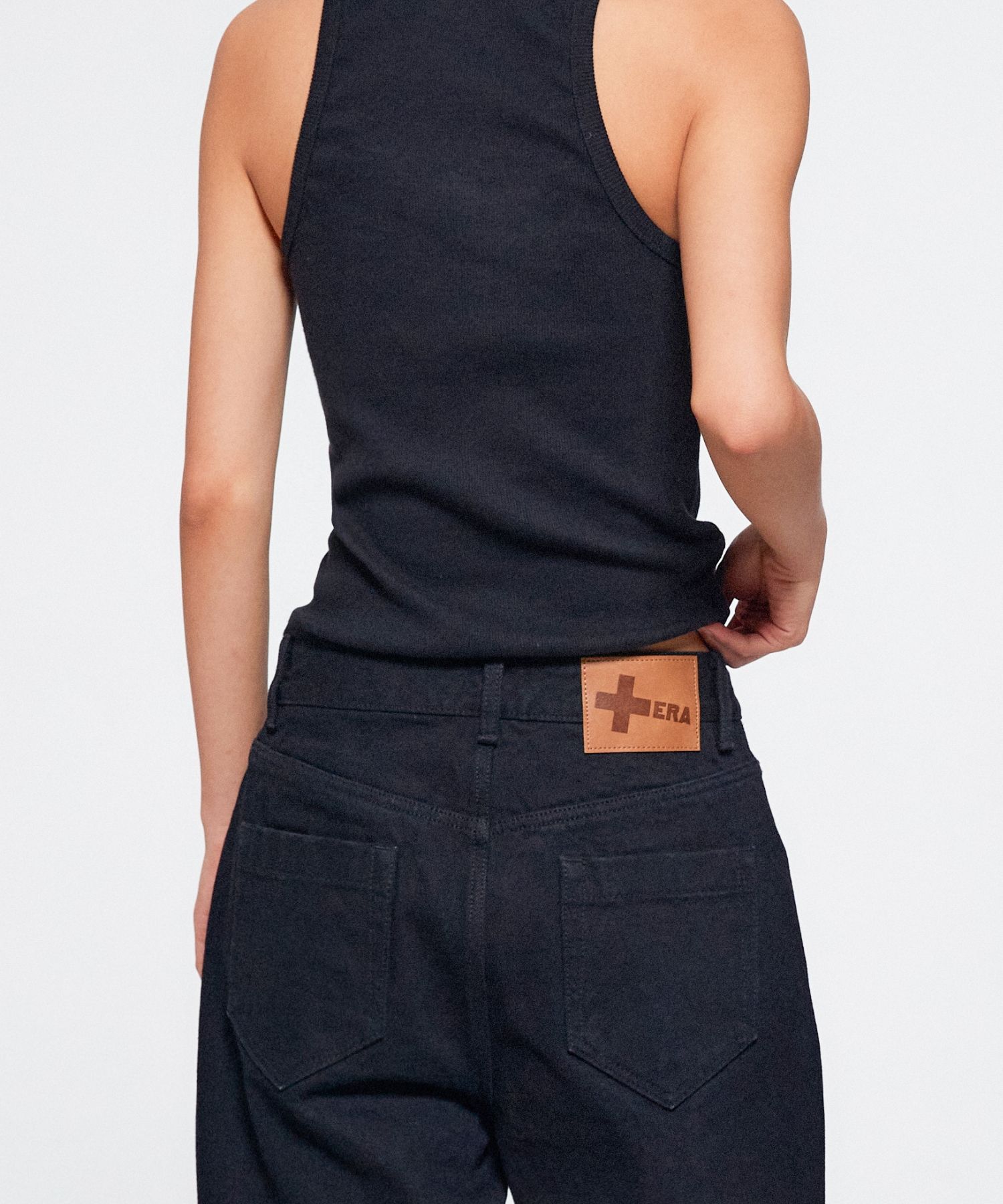 MUSINSA公式 | ERA WOMEN ERA WIDE FIT DENIM PANTS - BLACK