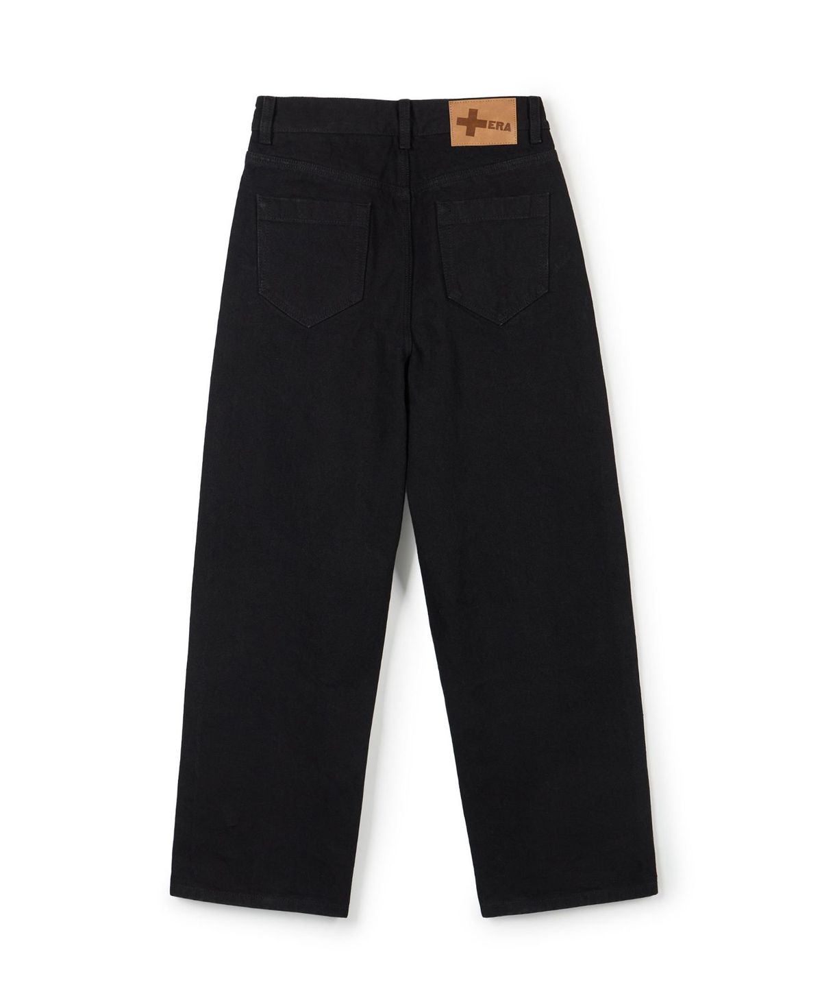 이알에이(ERA) WOMEN ERA WIDE FIT DENIM PANTS - BLACK