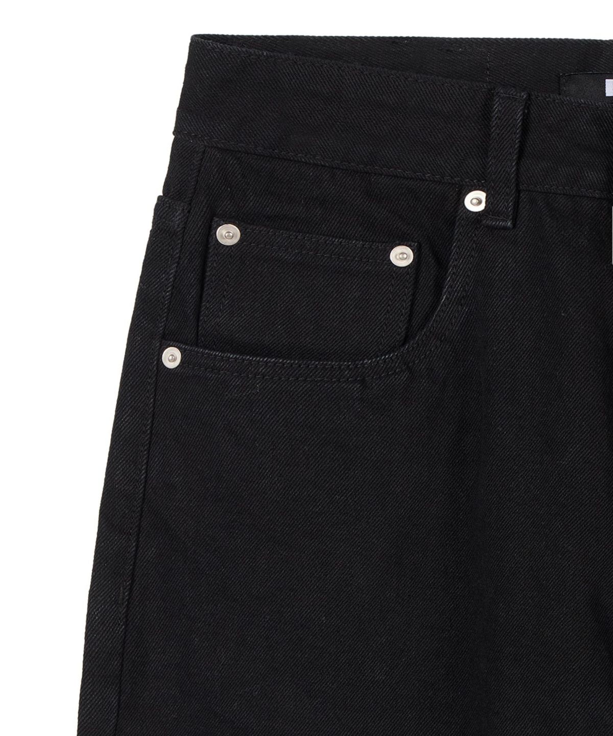 이알에이(ERA) WOMEN ERA WIDE FIT DENIM PANTS - BLACK