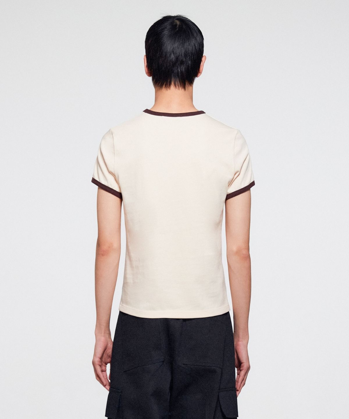 이알에이(ERA) MEN COLOR EDGE SLIM T - YELLOW BROWN
