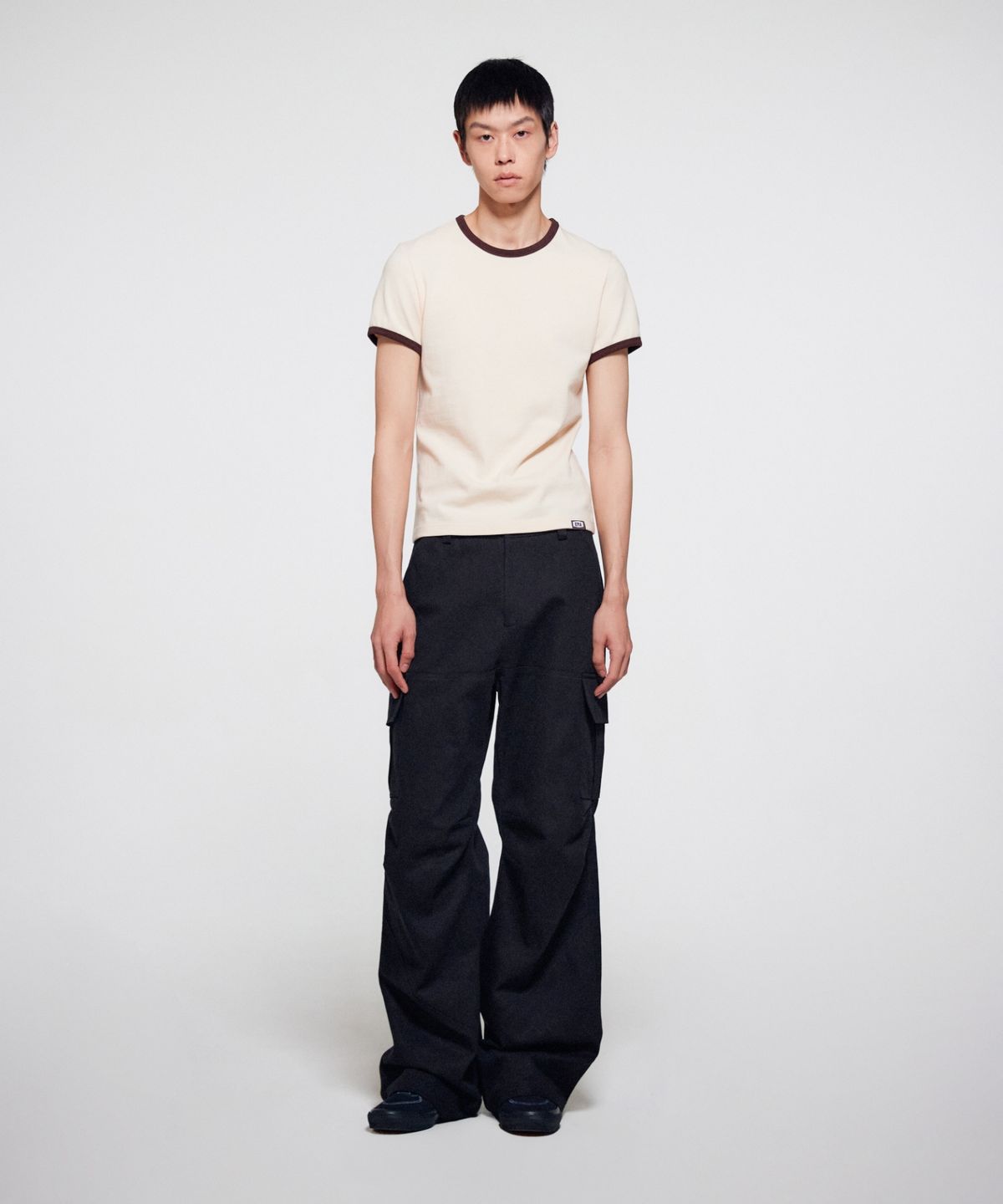 이알에이(ERA) MEN COLOR EDGE SLIM T - YELLOW BROWN