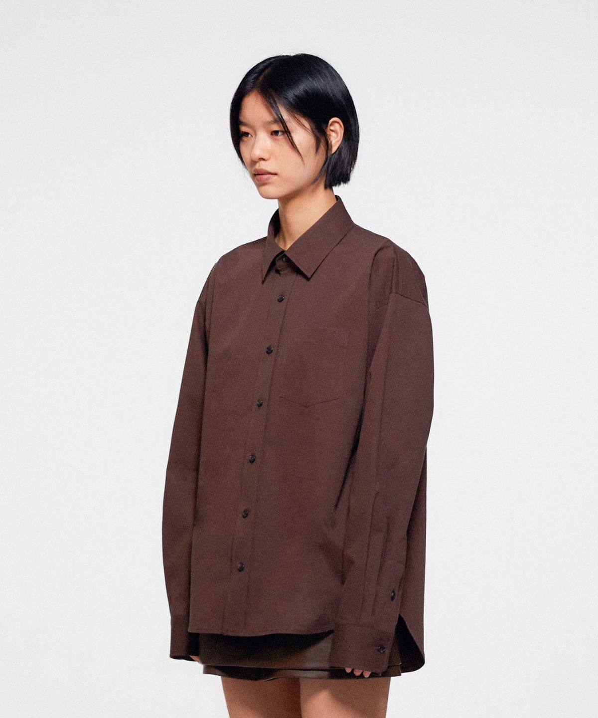 이알에이(ERA) UNISEX ERA CLASSIC SHIRTS - BROWN