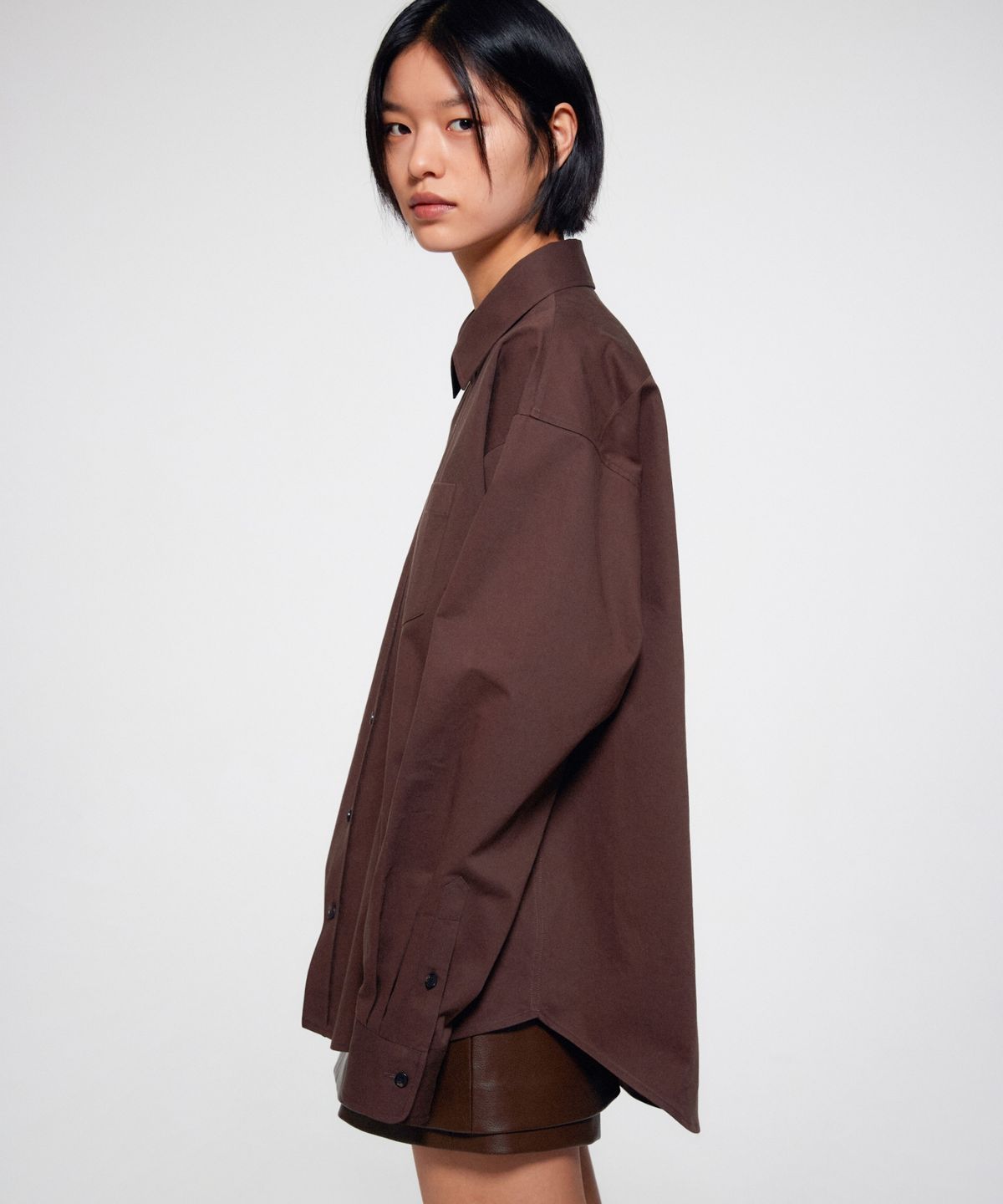 이알에이(ERA) UNISEX ERA CLASSIC SHIRTS - BROWN