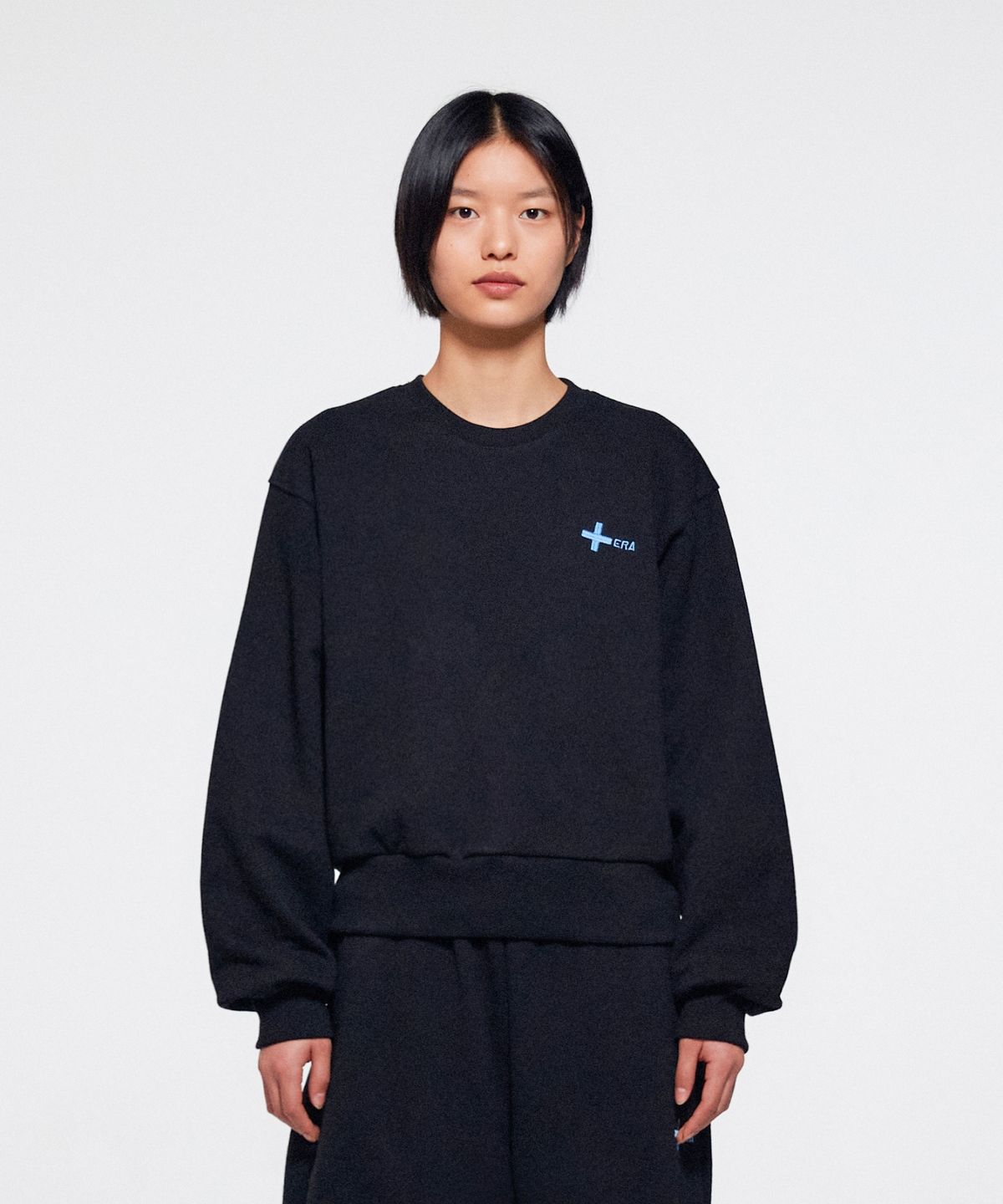 이알에이(ERA) UNISEX ERA HEAVY SWEATSHIRTS - BLACK