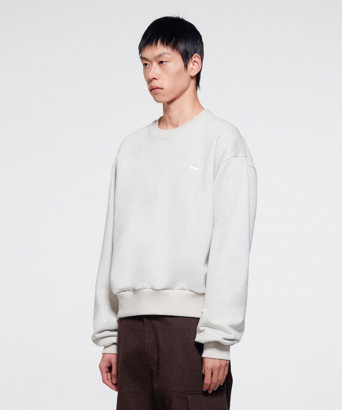 이알에이(ERA) UNISEX ERA HEAVY SWEATSHIRTS - LIGHT GRAY