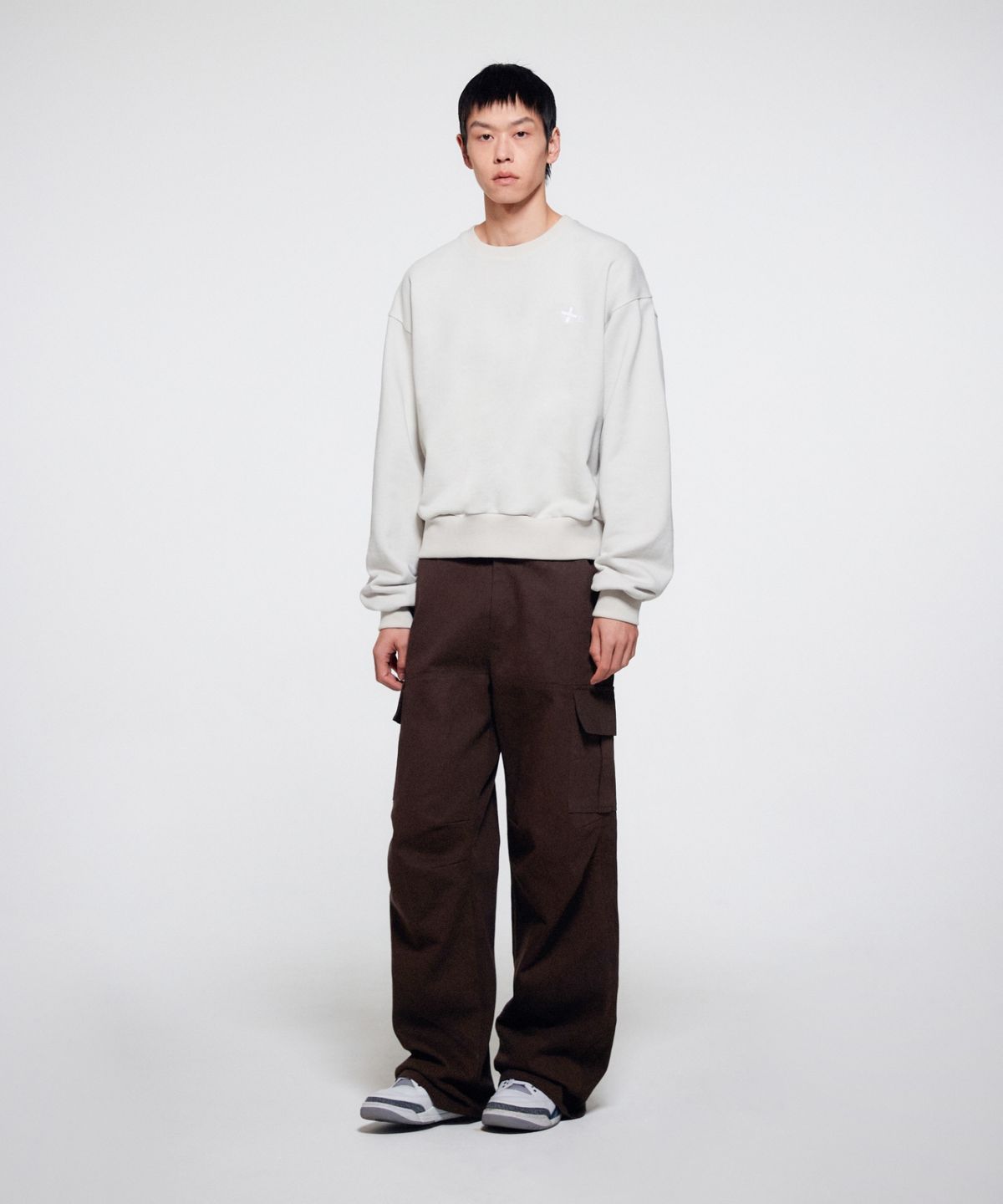 이알에이(ERA) UNISEX ERA HEAVY SWEATSHIRTS - LIGHT GRAY