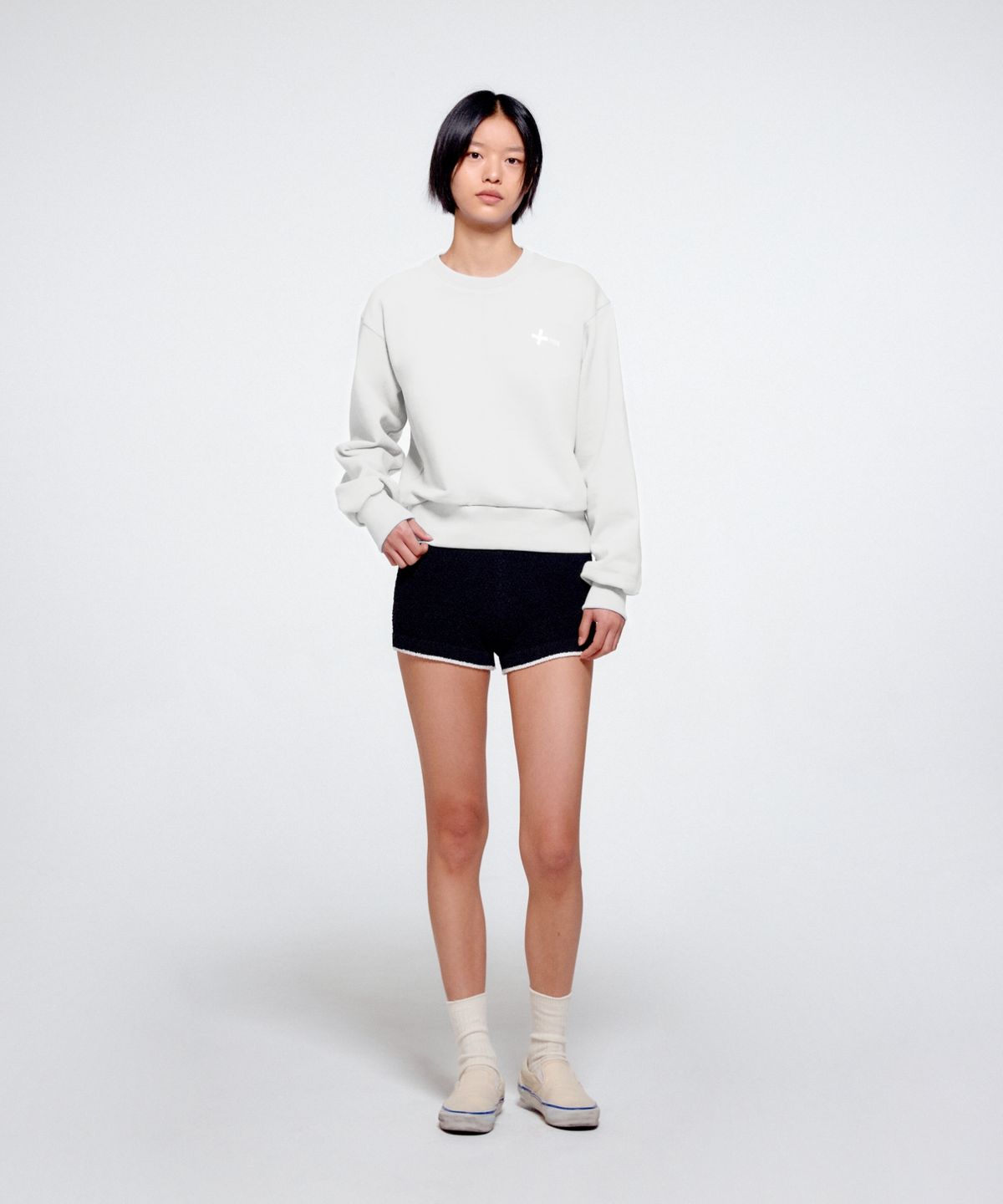 이알에이(ERA) UNISEX ERA HEAVY SWEATSHIRTS - LIGHT GRAY