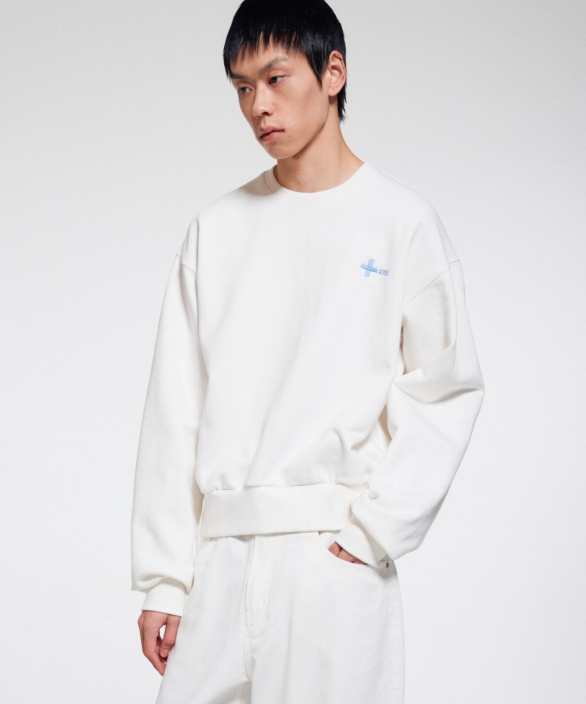 이알에이(ERA) UNISEX ERA HEAVY SWEATSHIRTS - WHITE
