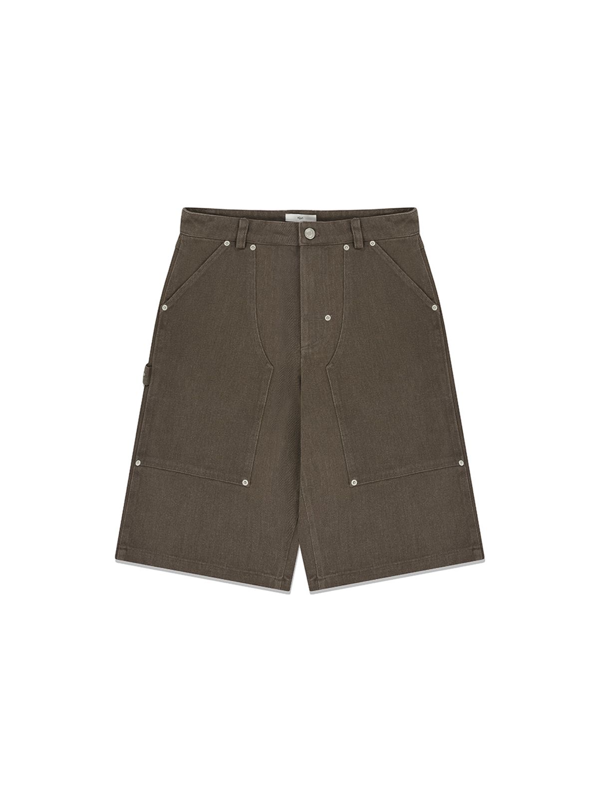 기준 맨(KIJUN MEN) Rivet Edge Bermuda Shorts Brown