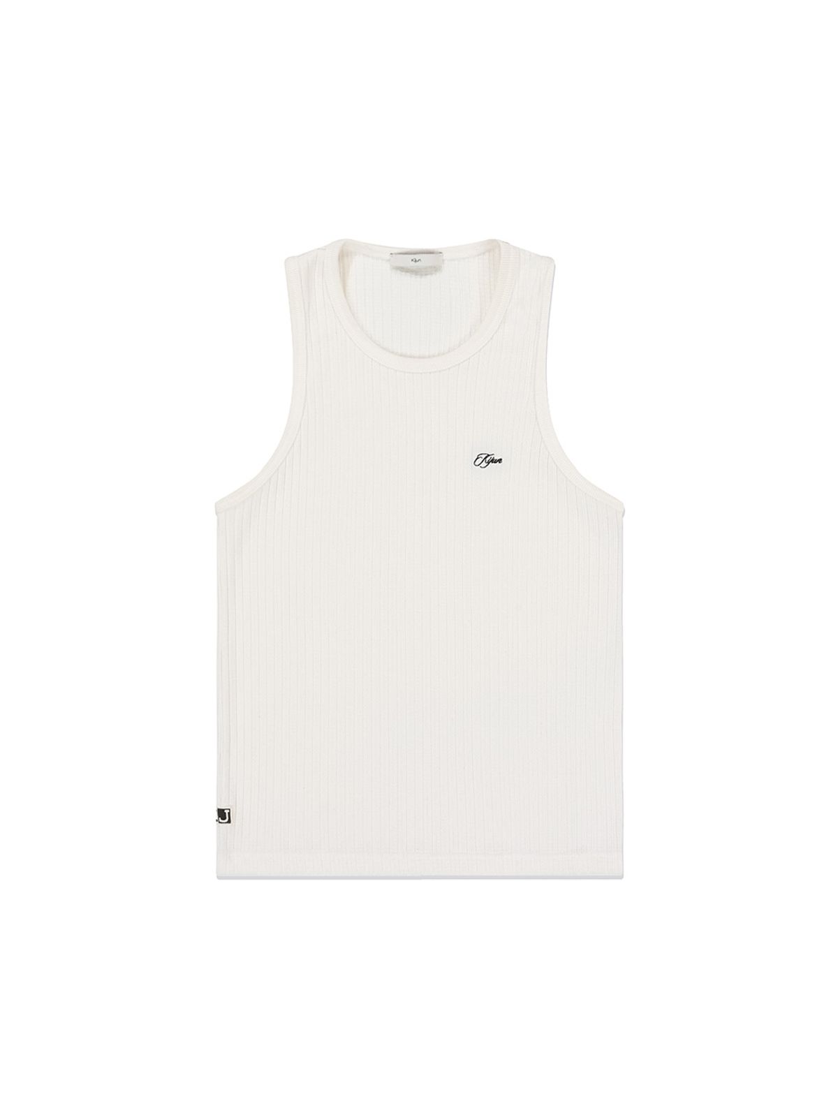 기준 맨(KIJUN MEN) Structured Rib Tank Top Off-White