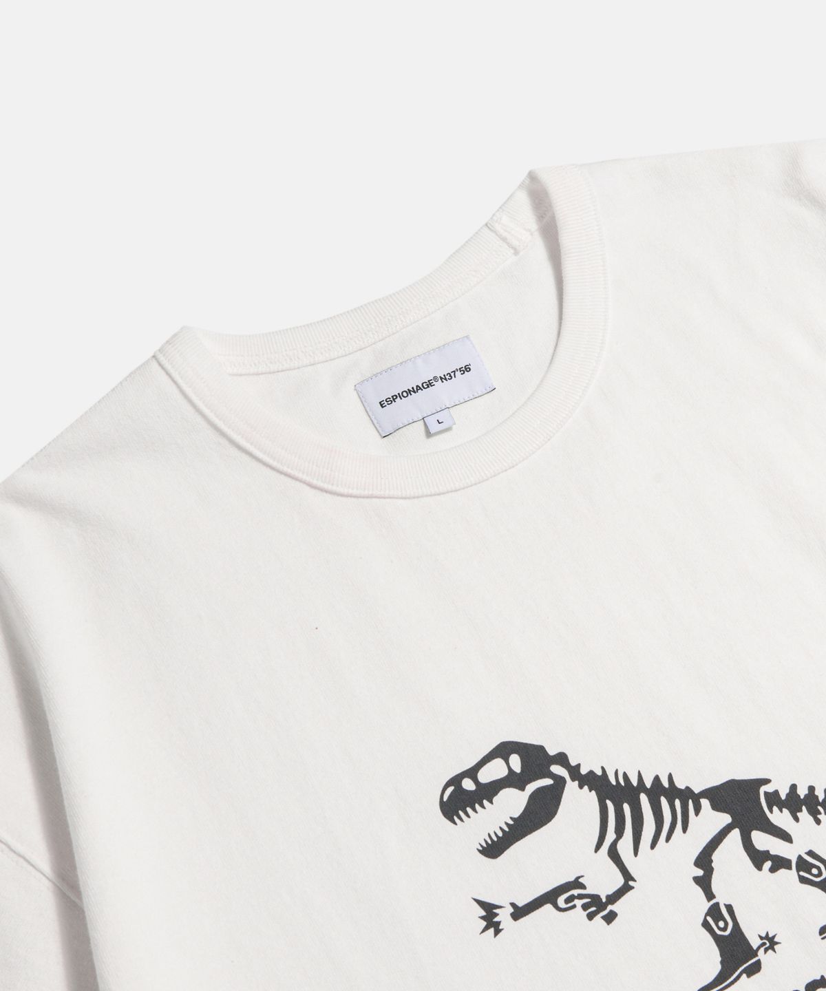 에스피오나지(ESPIONAGE) CDC T-Rex Heavyweight Tee Off White