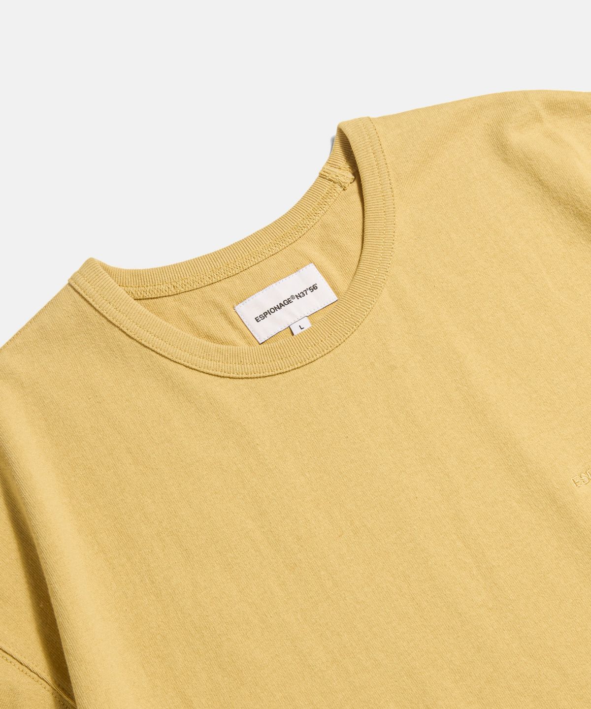 에스피오나지(ESPIONAGE) Standard Logo Heavyweight Tee Vintage Yellow
