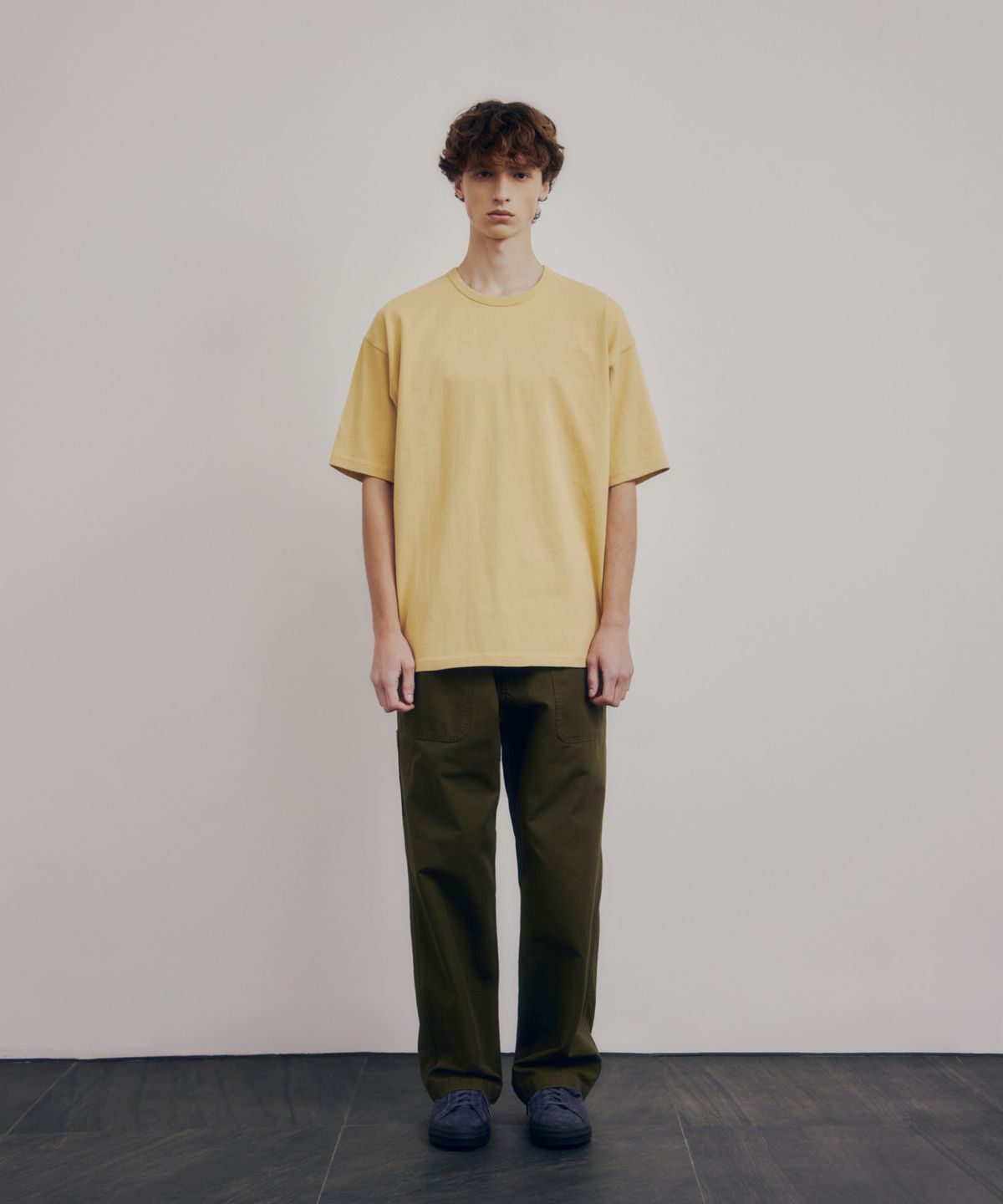 에스피오나지(ESPIONAGE) Standard Logo Heavyweight Tee Vintage Yellow