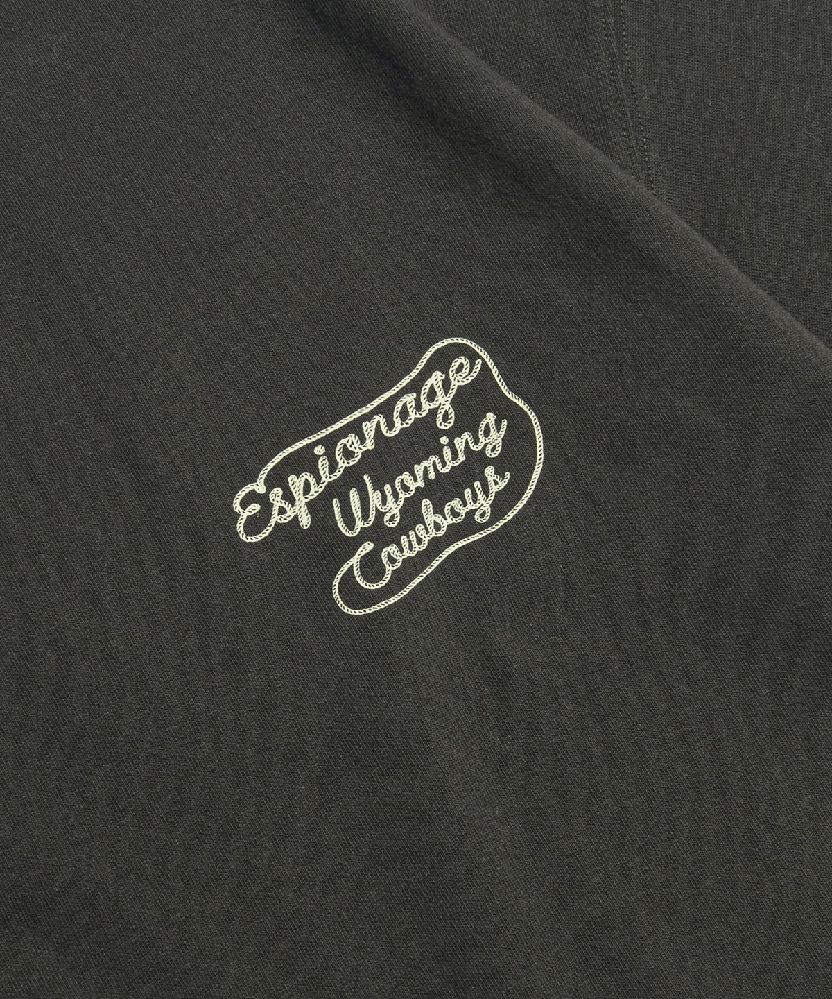 에스피오나지(ESPIONAGE) Wyoming Cowboys Heavyweight Tee Vintage Black