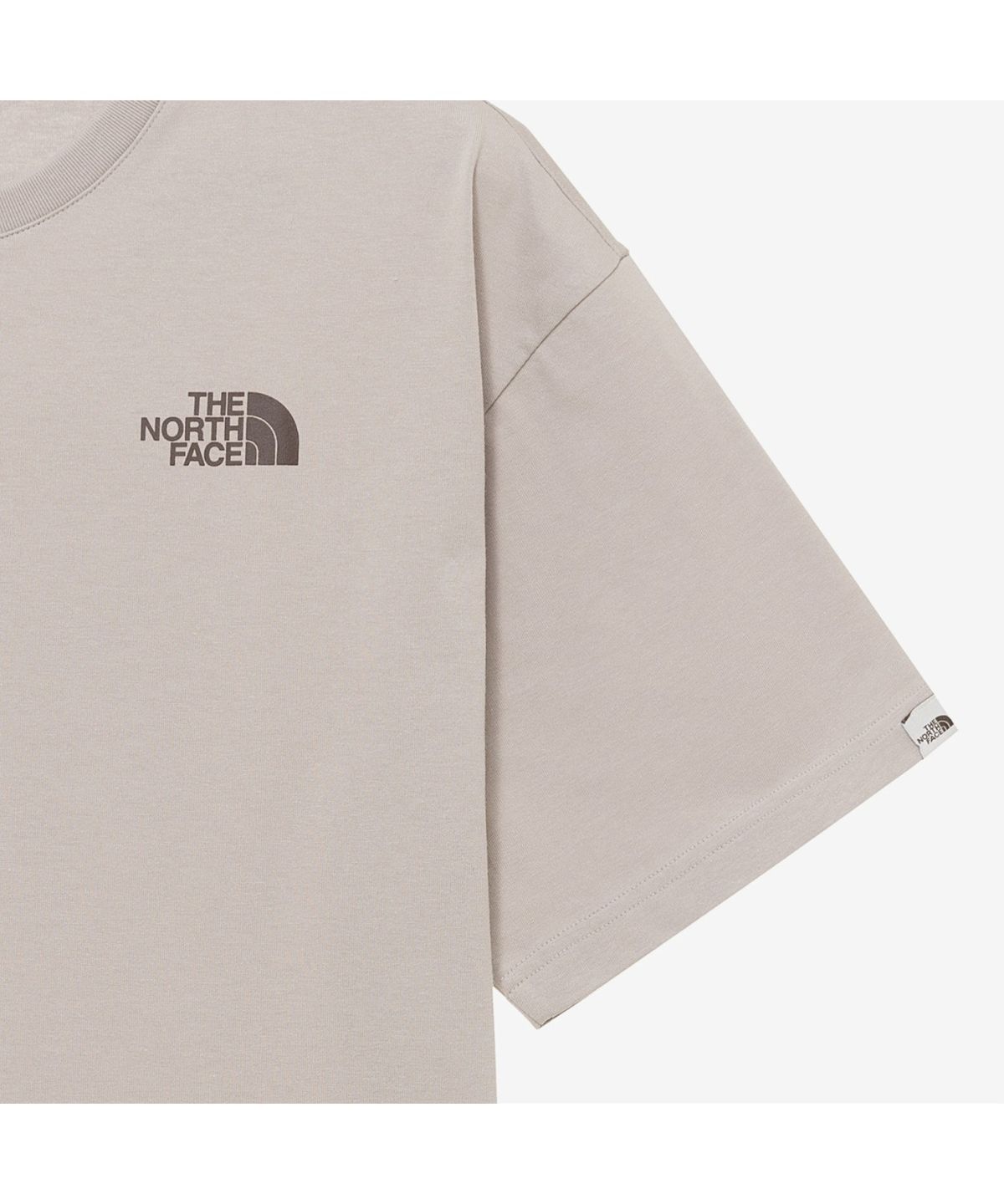 노스페이스(THE NORTH FACE) NT7UR10L 베어 스프레이 반팔 라운드티 WHITE_SAND