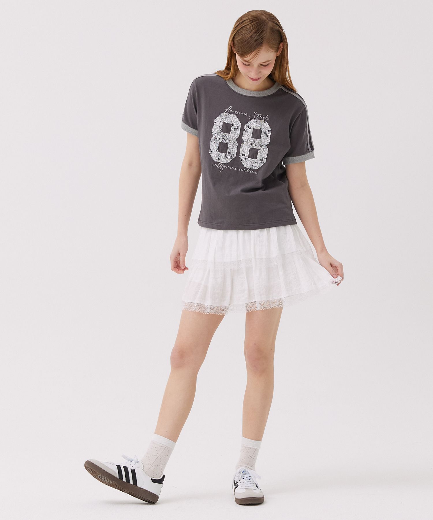【CPGN STUDIO】Non Slip Embroidery Short Sleeve T-shirt CPGN STUDIO Non-slip Embroidered Short Sleeve Tee (16支棉