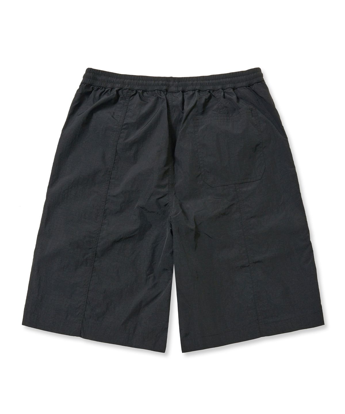 브라운브레스(BROWNBREATH) TAG NYLON POCKET SHORTS - BLACK