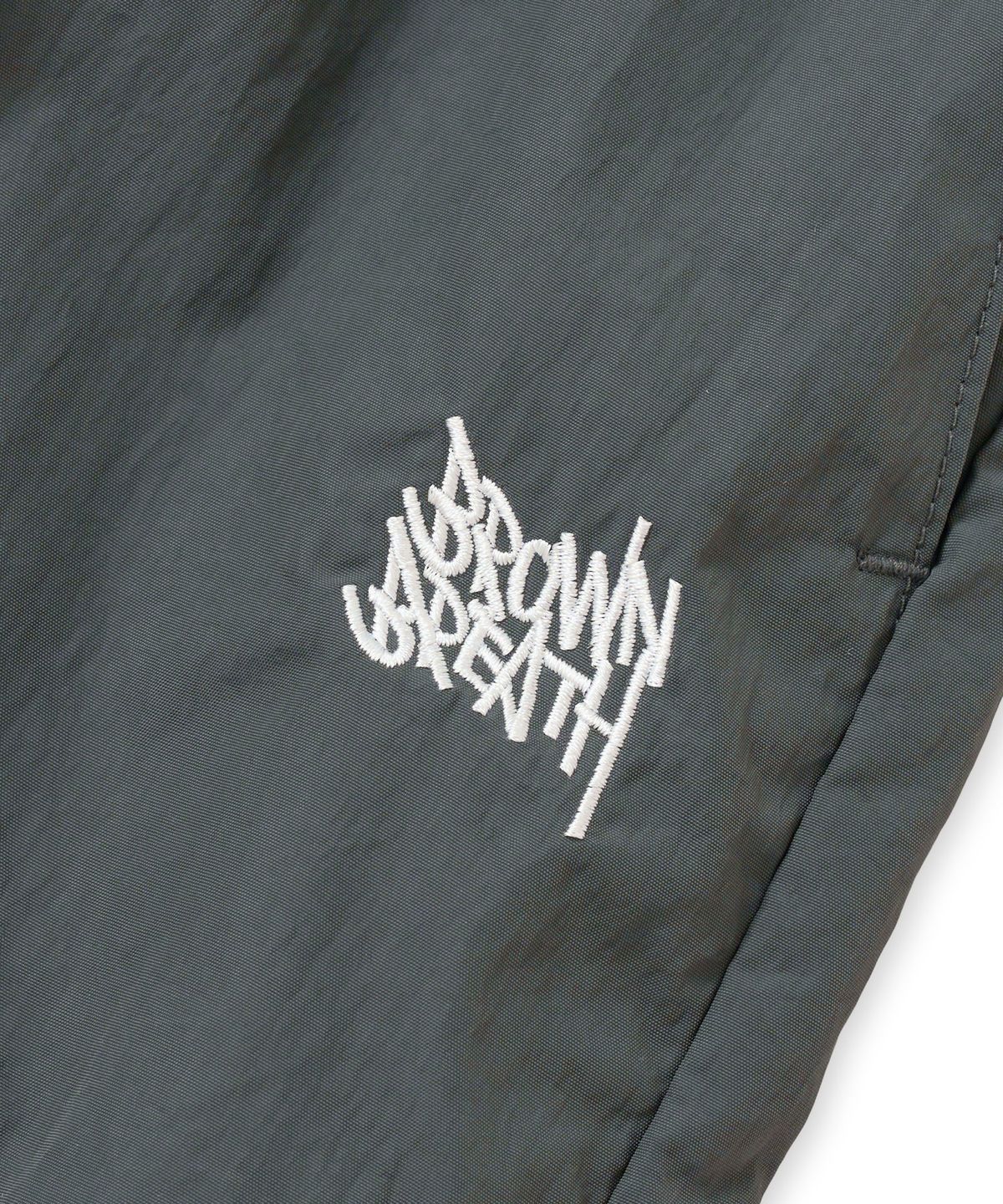 브라운브레스(BROWNBREATH) TAG NYLON POCKET SHORTS - CHARCOAL
