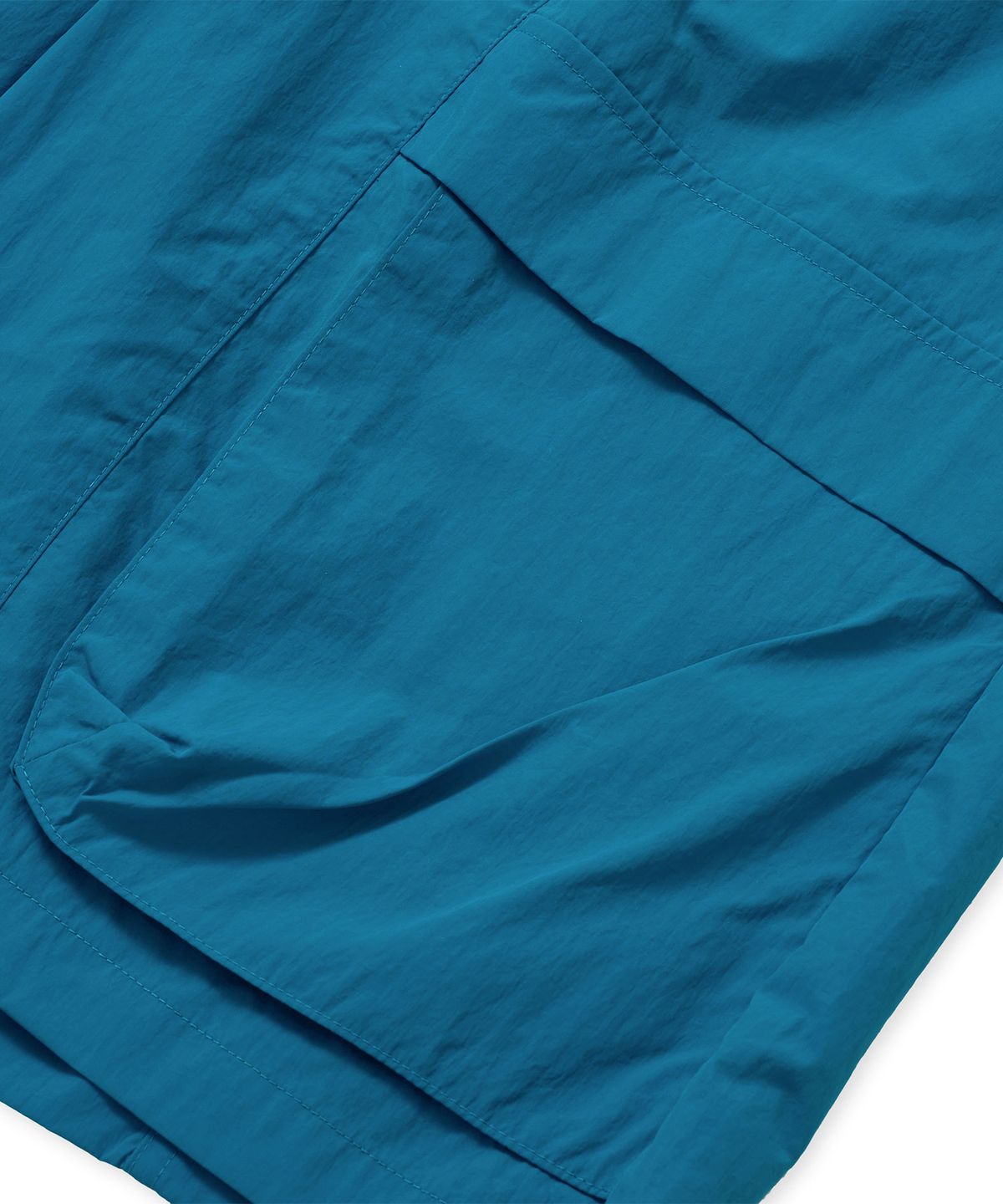 브라운브레스(BROWNBREATH) TAG NYLON POCKET SHORTS - BLUE